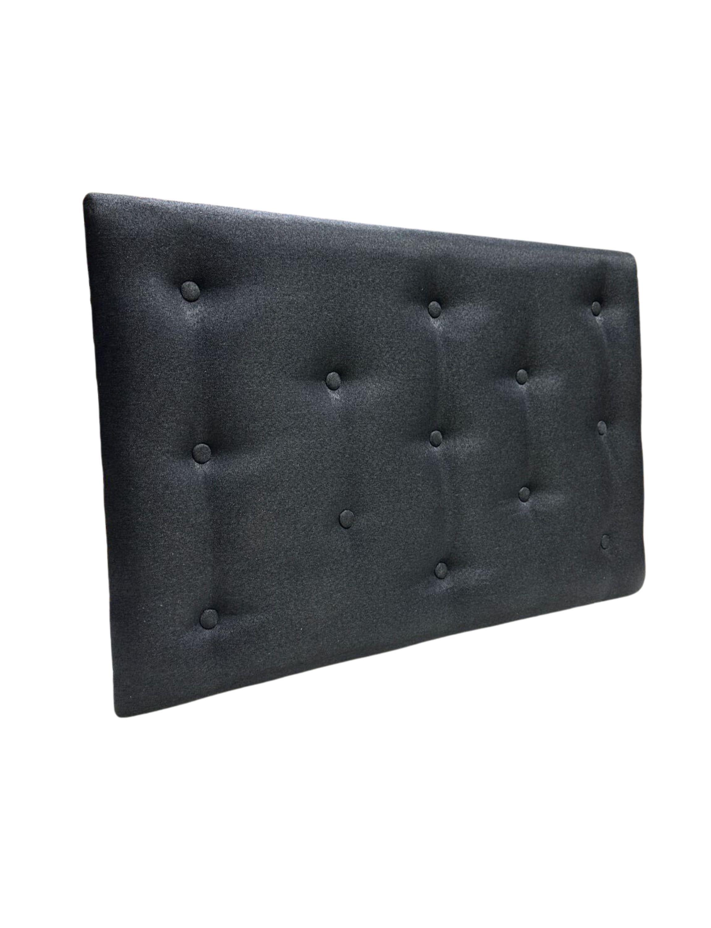Respaldo 1 Plaza Negro Lino Muebles Rimar-2