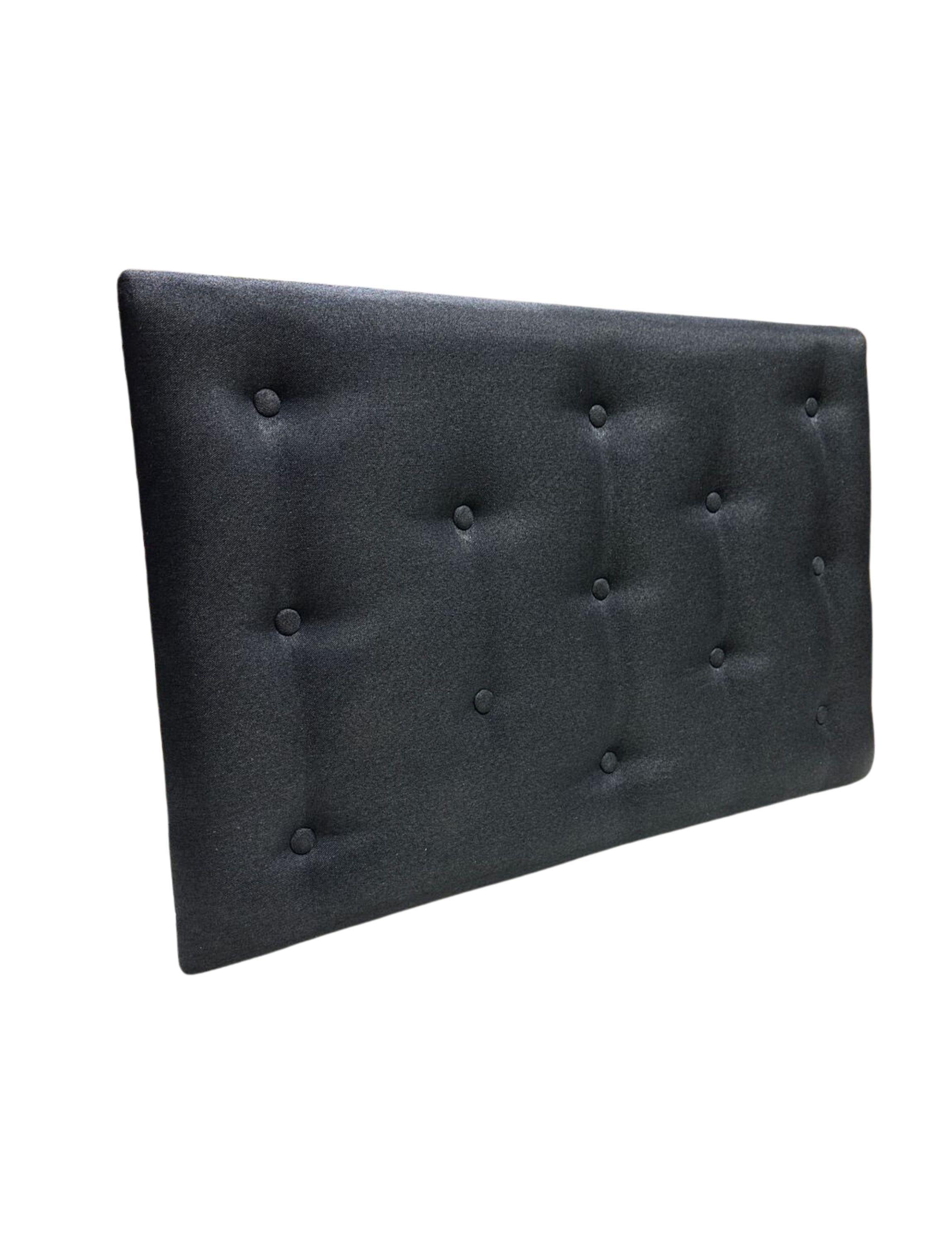 Respaldo 1 Plaza Negro Lino Muebles Rimar-4