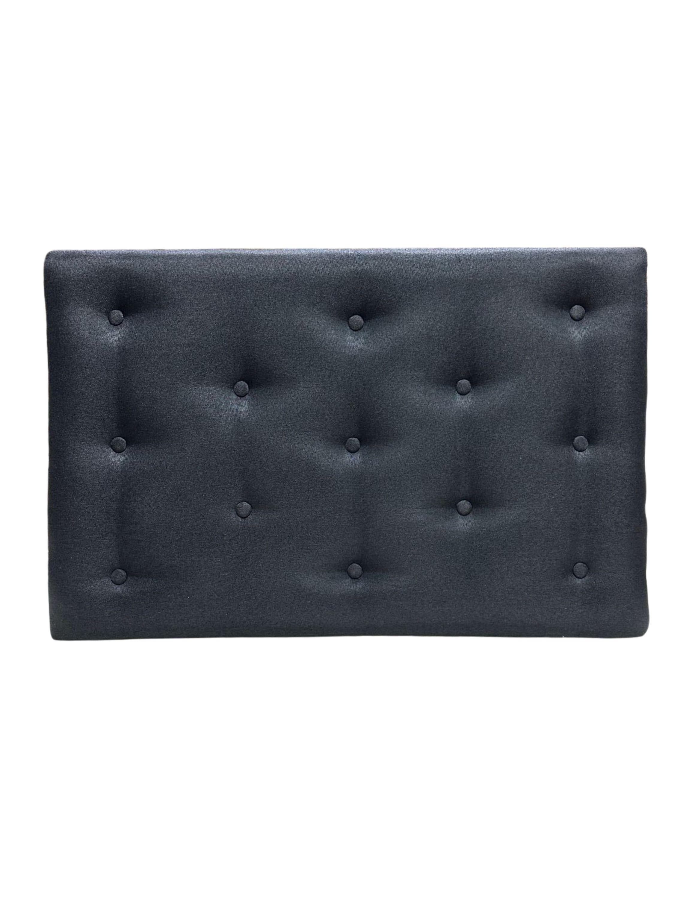 Respaldo 1 Plaza Negro Lino Muebles Rimar-5