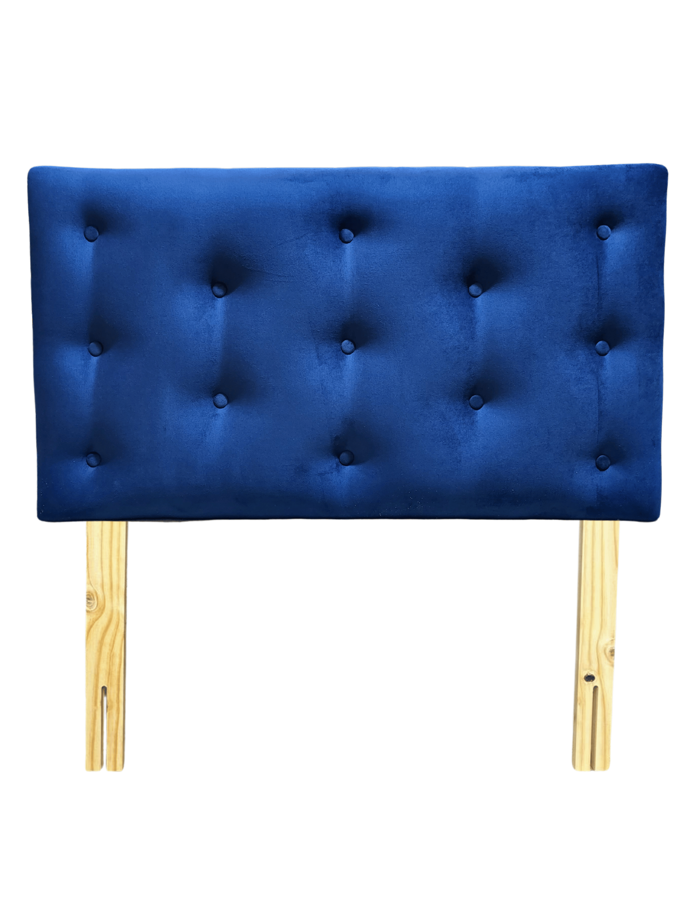Respaldo 1.5 plazas Azul Marino Felpa Muebles Rimar-4