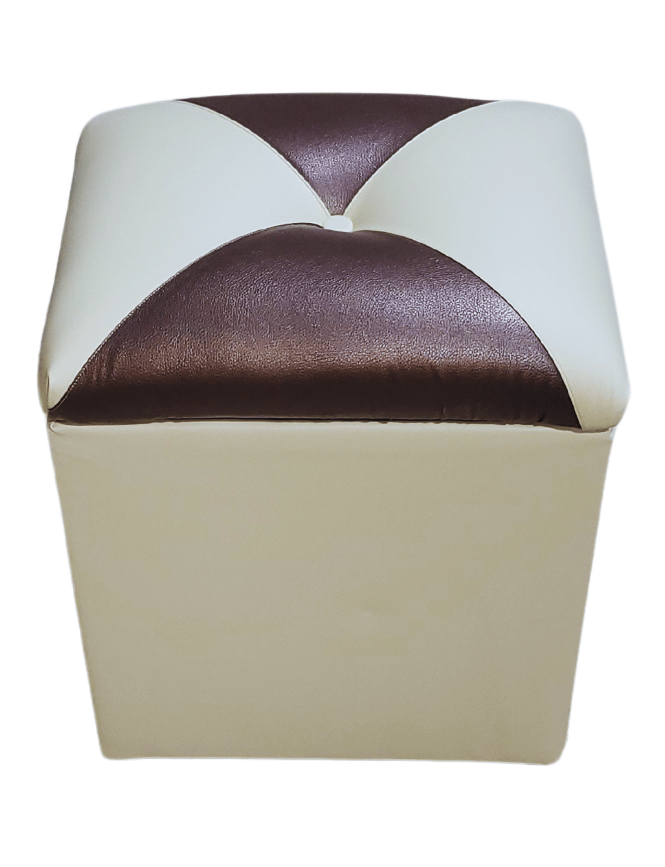 Pouf Baul Bicolor Dama Eco Cuero 40x33x50 Rimar-5