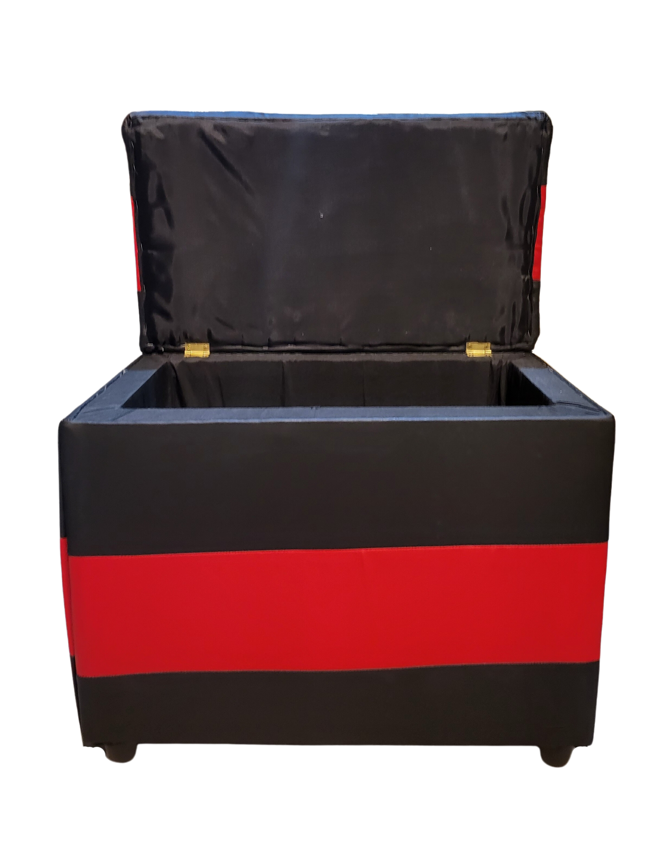 Banqueta Baul Bicolor Eco Cuero 60x35x50 Rimar-3