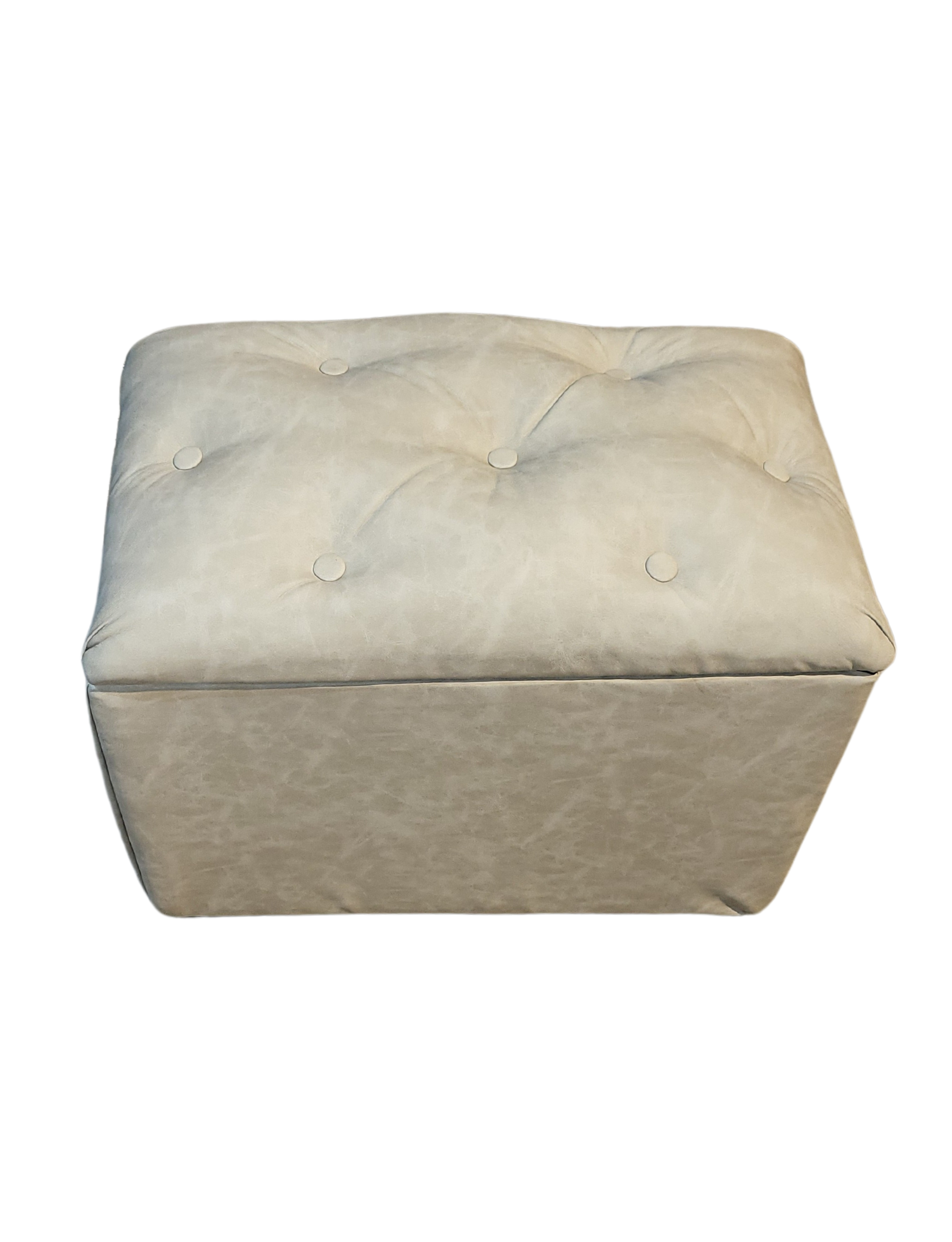 Baúl Botone Beige Eco Cuero 60x40x40x50 Muebles Rimar-6