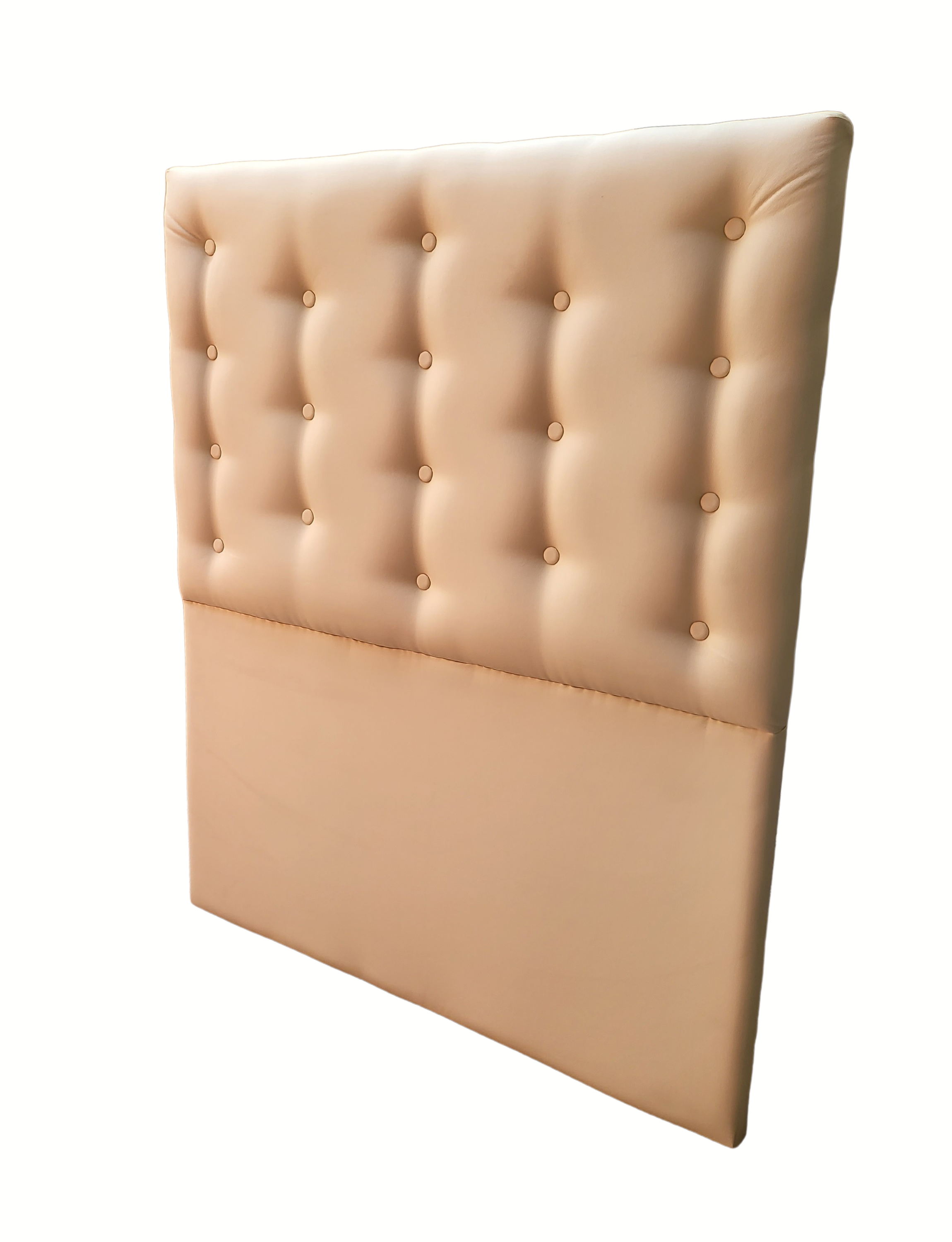 Respaldo 1 Plaza Beige Eco Cuero a piso -2