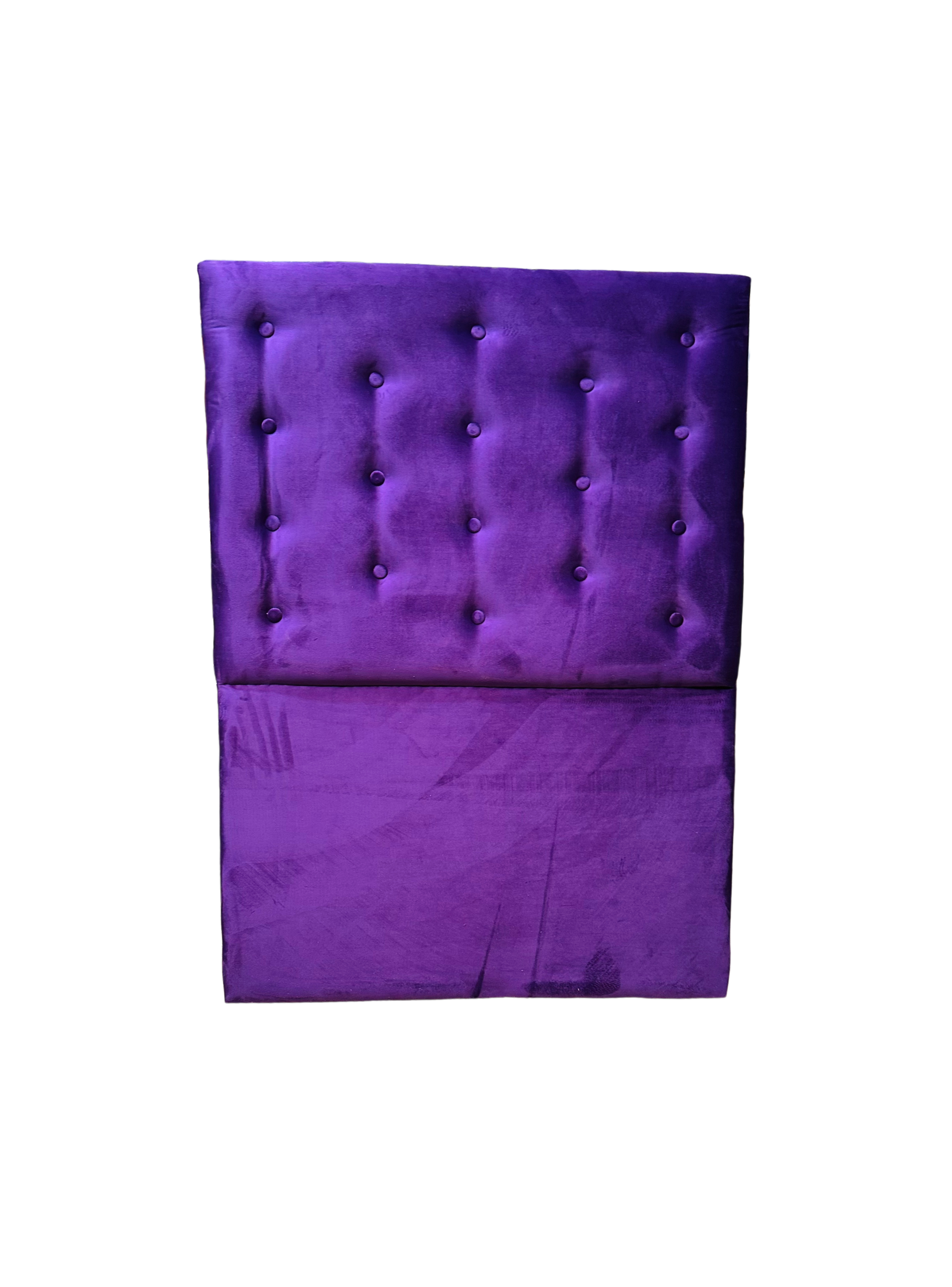 Respaldo 1,5 plaza Morado Felpa Botone Rimar-3