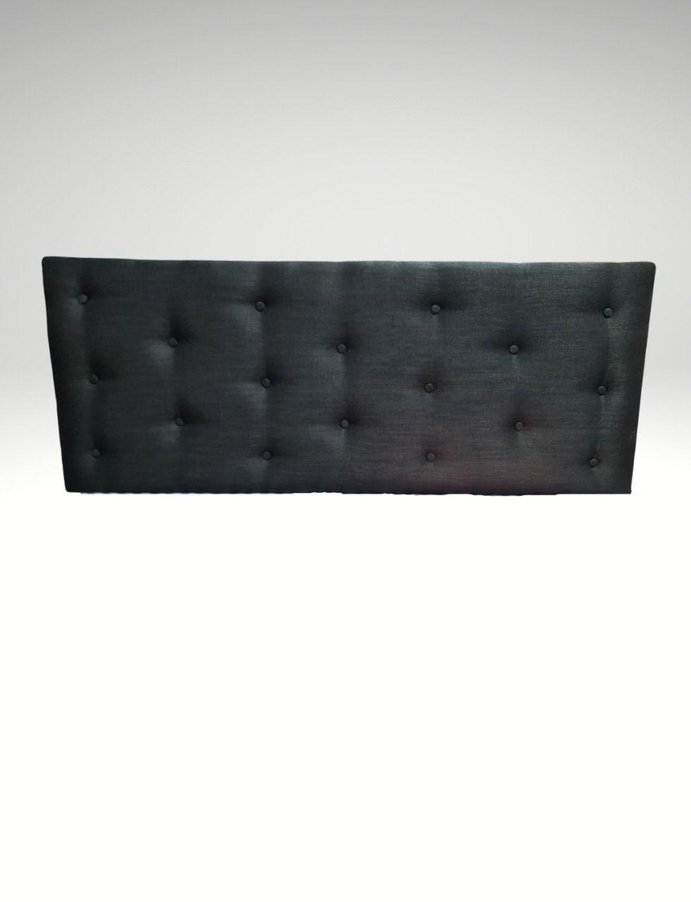 Respaldo Botoné 2P Negro Lino -3