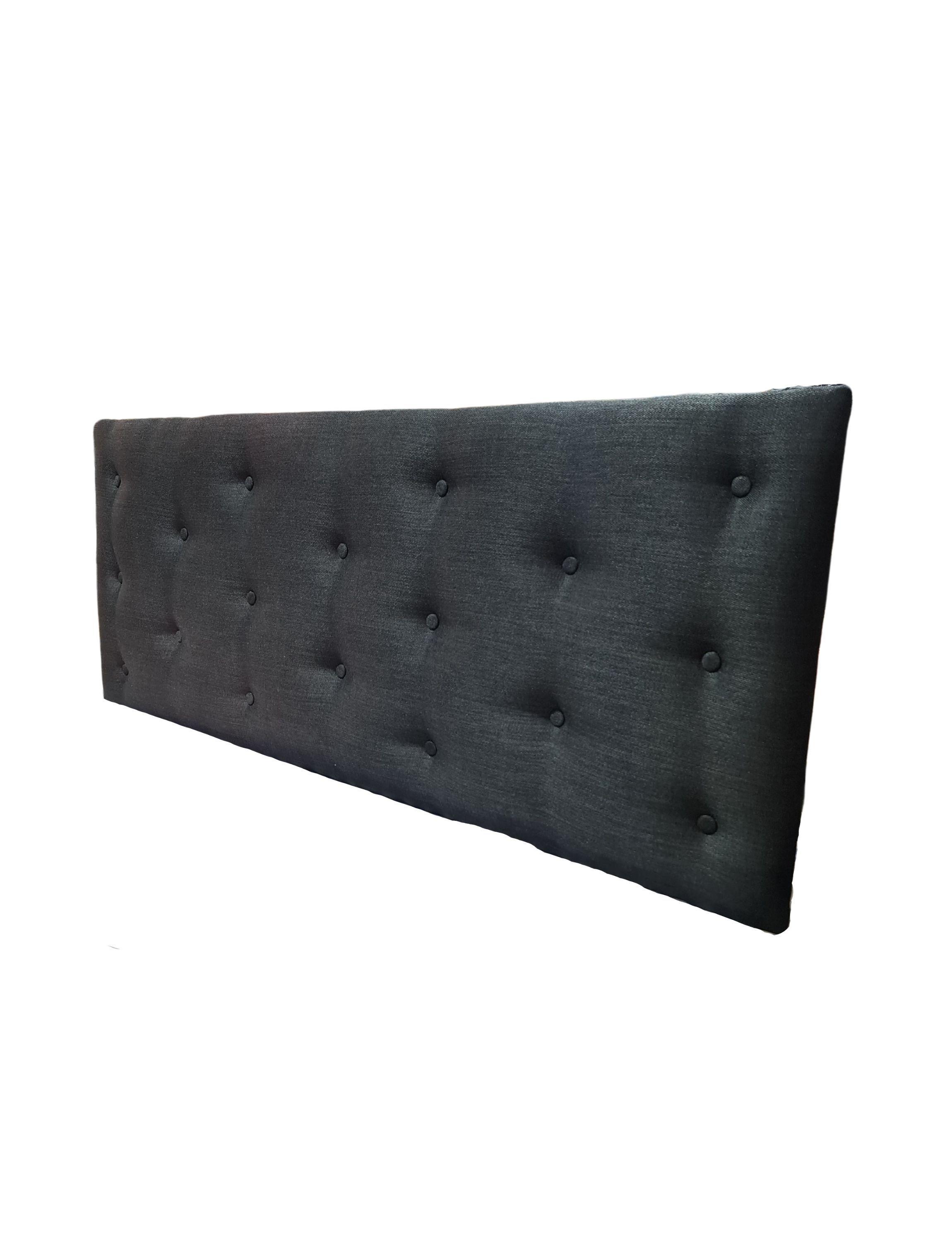 Respaldo Botoné 2P Negro Lino -2