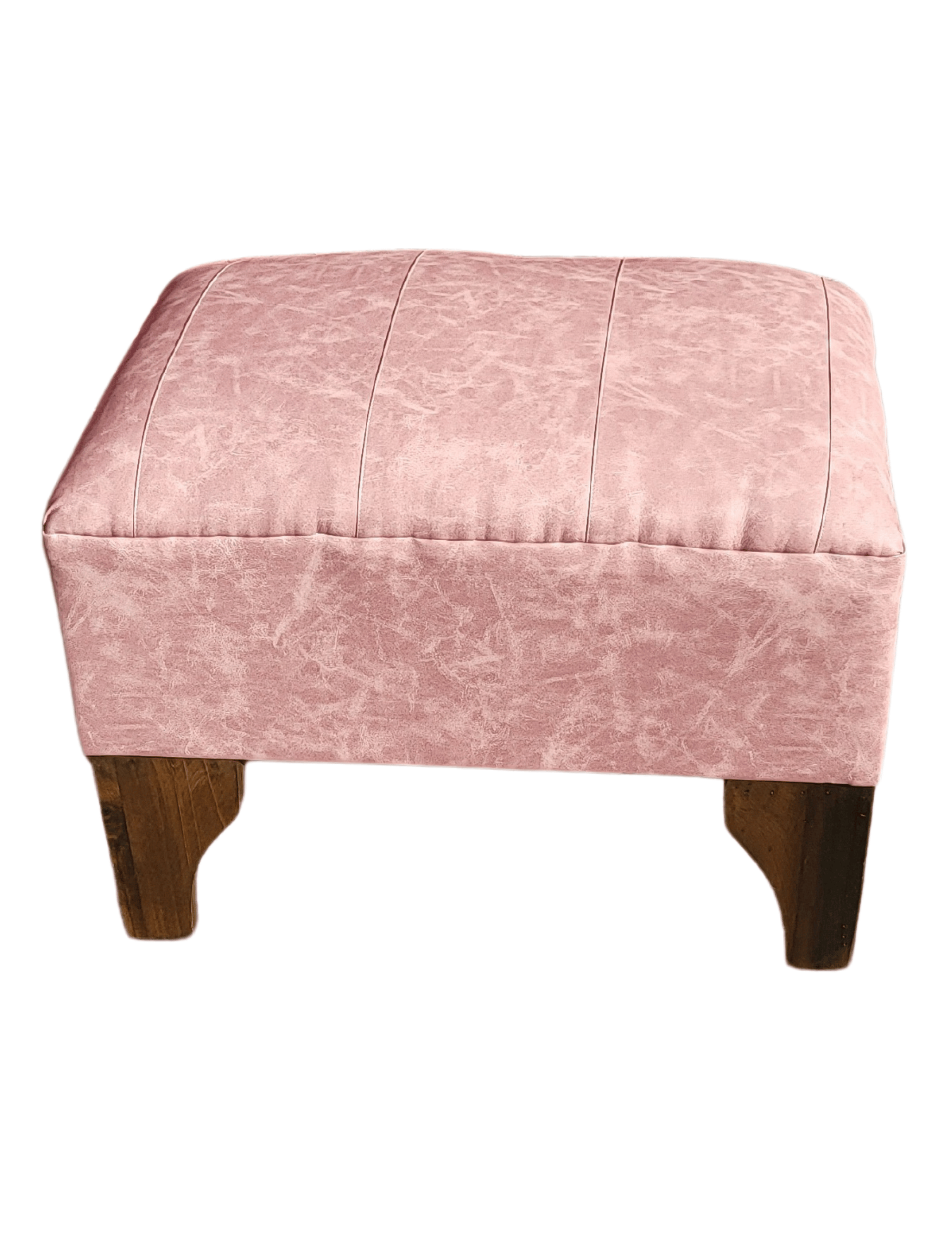 Banqueta Lineal Palo Rosa Eco Cuero 60x40x40 Rimar-2