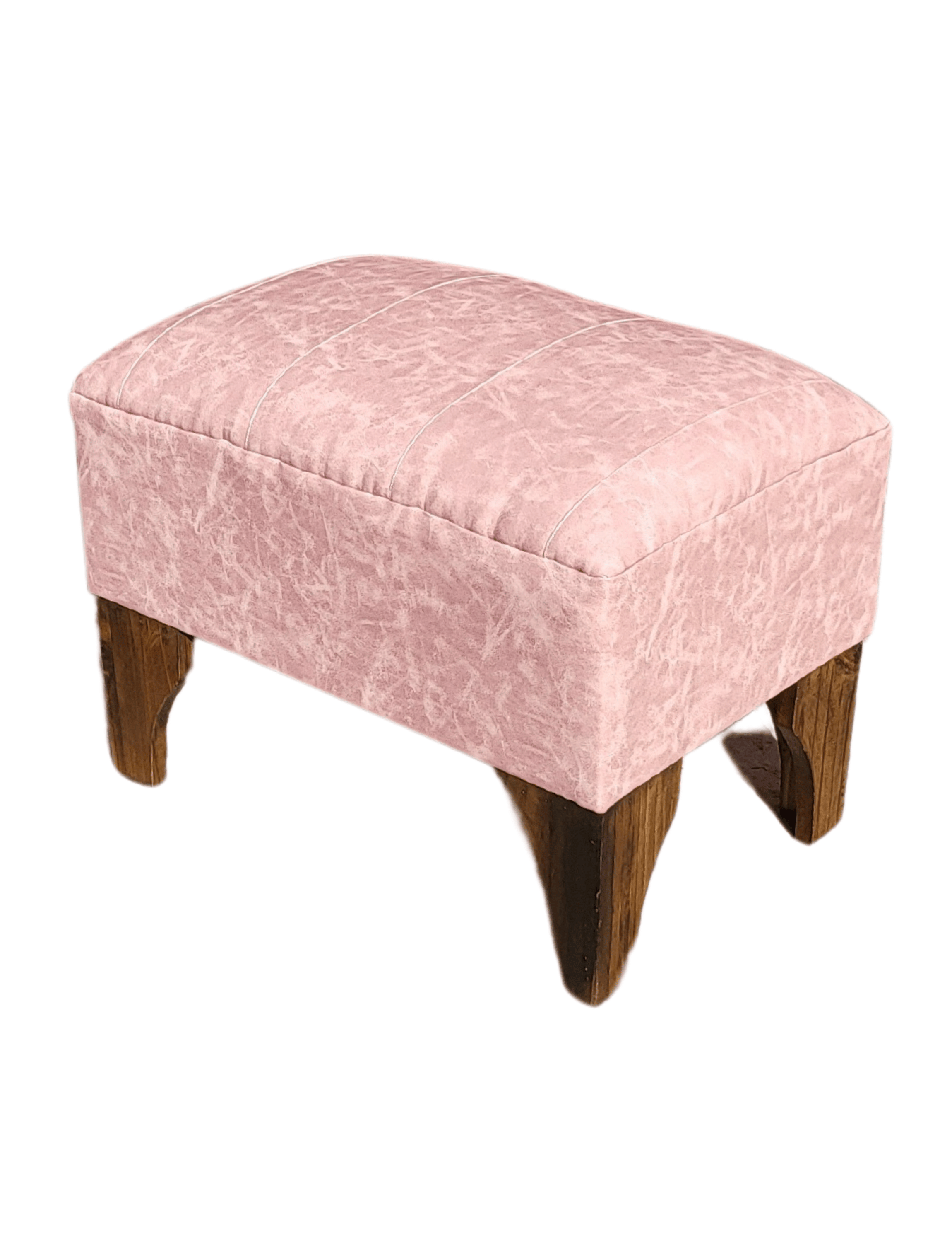 Banqueta Lineal Palo Rosa Eco Cuero 60x40x40 Rimar-3
