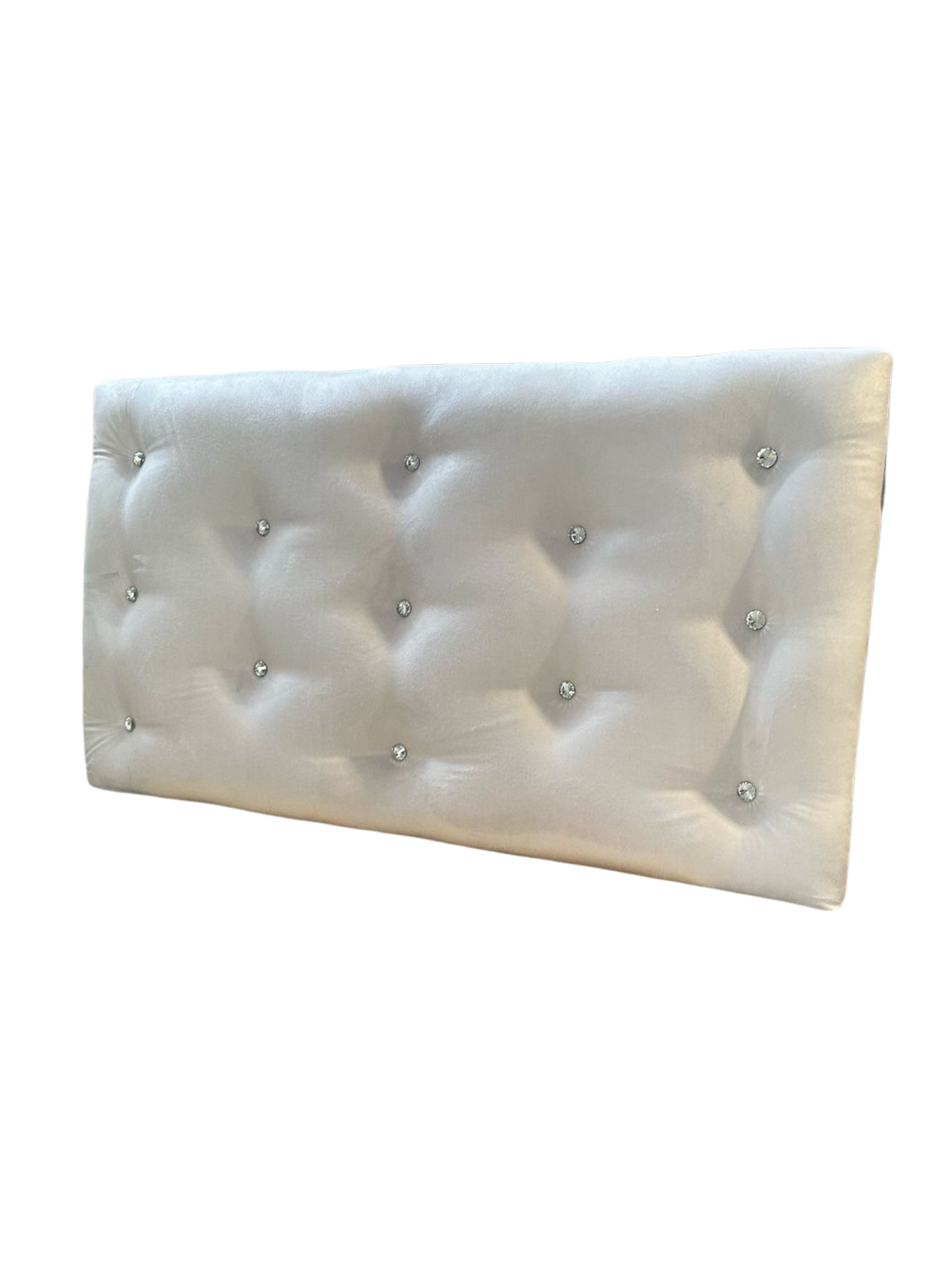 Respaldo 1,5 plaza crudo Felpa Boton Diamante Rimar-2