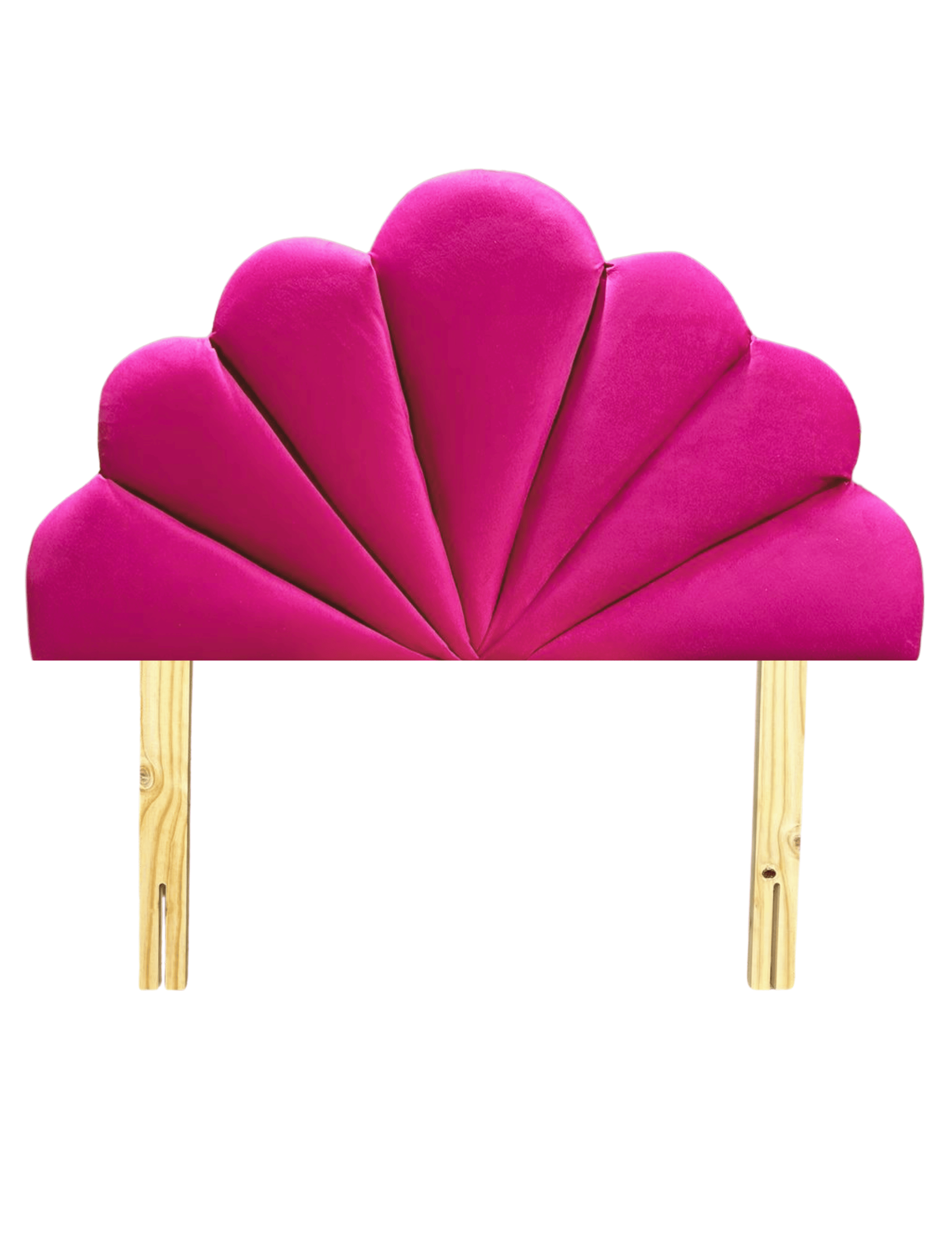 Respaldo Coral 1 1/2 Fucsia Felpa Muebles Rimar-0