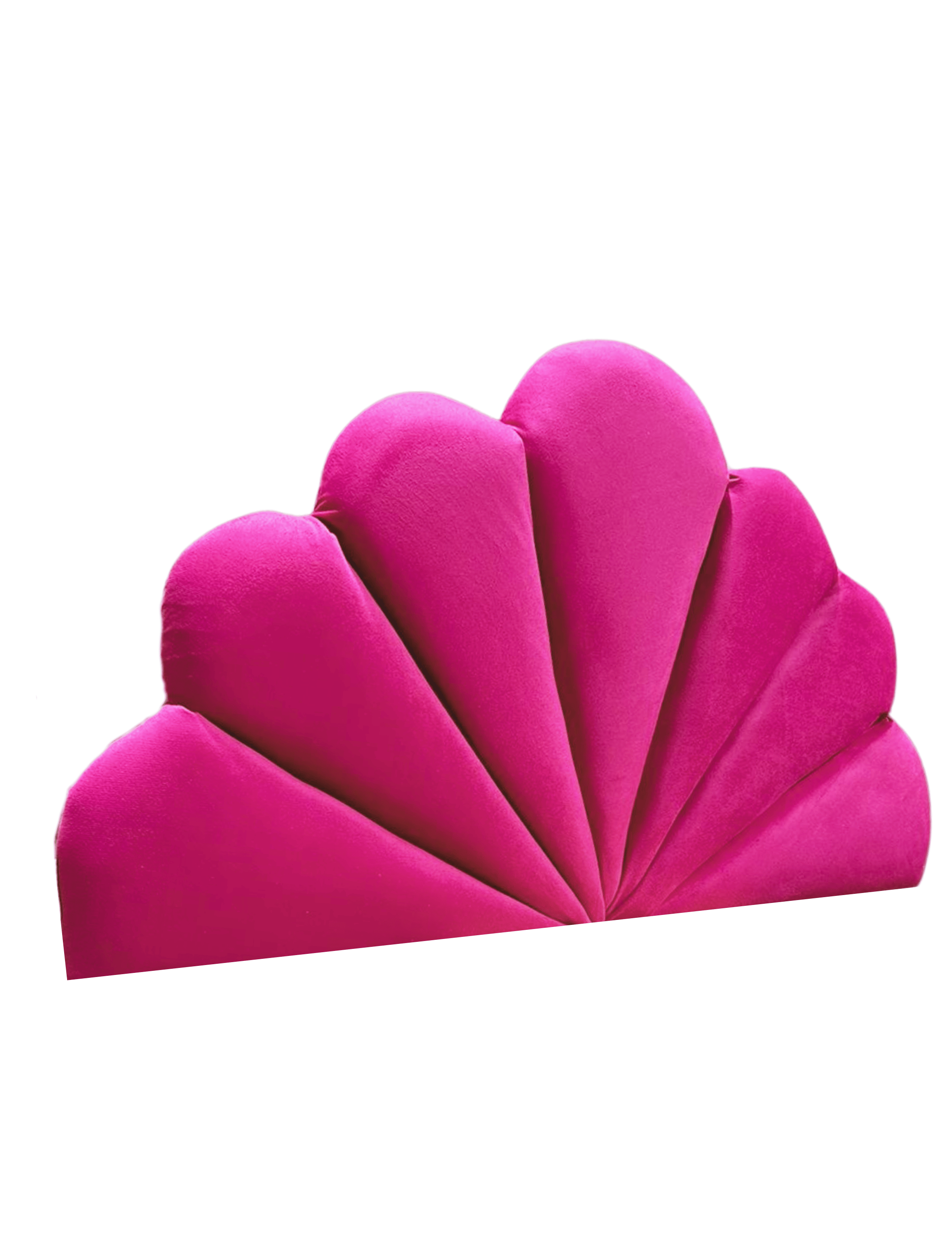 Respaldo Coral 1 1/2 Fucsia Felpa Muebles Rimar-2