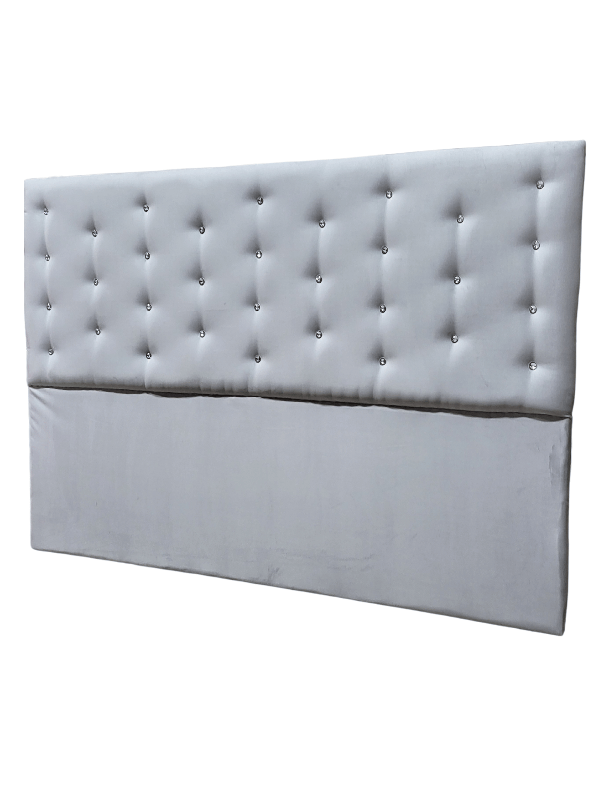 RESPALDO A PISO KING GRIS PERLA DIAMANTE FELPA RIMAR-2