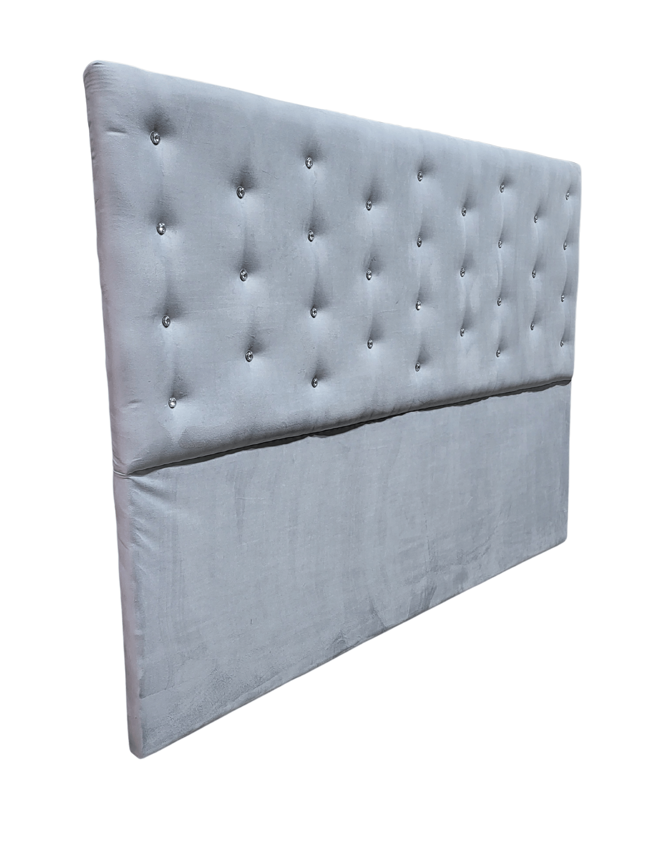 RESPALDO A PISO KING GRIS PERLA DIAMANTE FELPA RIMAR-4