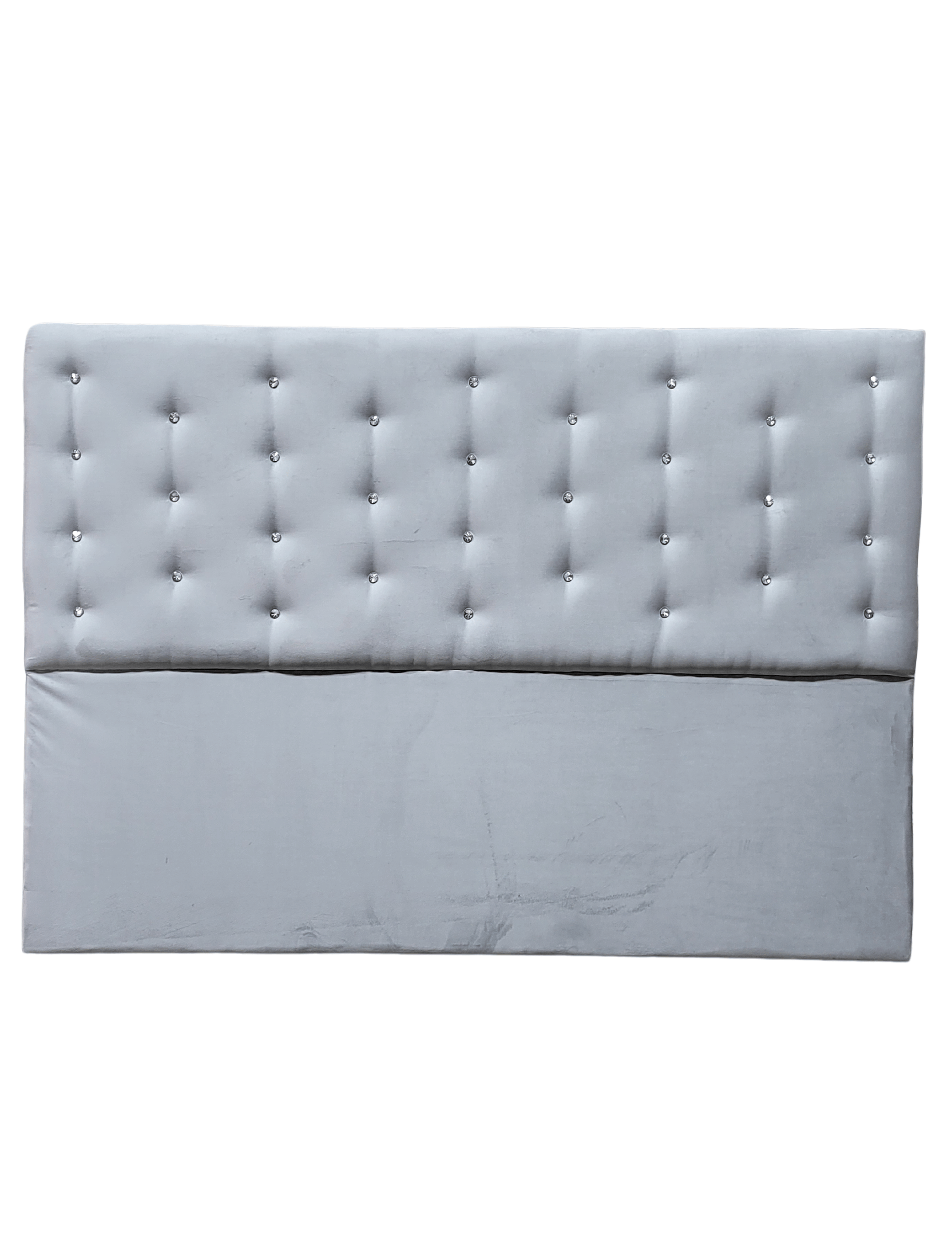 RESPALDO A PISO KING GRIS PERLA DIAMANTE FELPA RIMAR-5