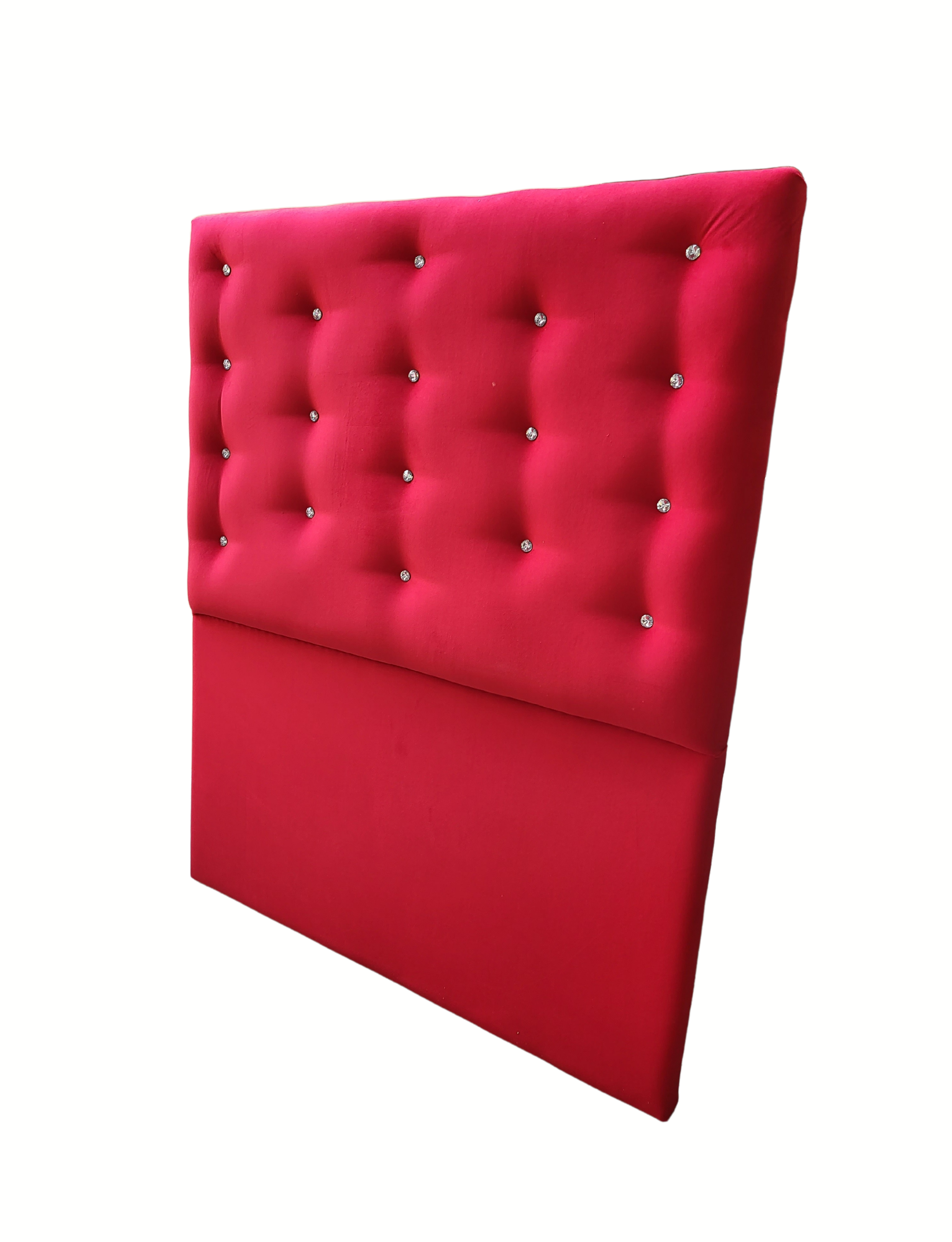 Respaldo 1.5 Plazas a Piso Botón Diamante Rojo Rimar-2