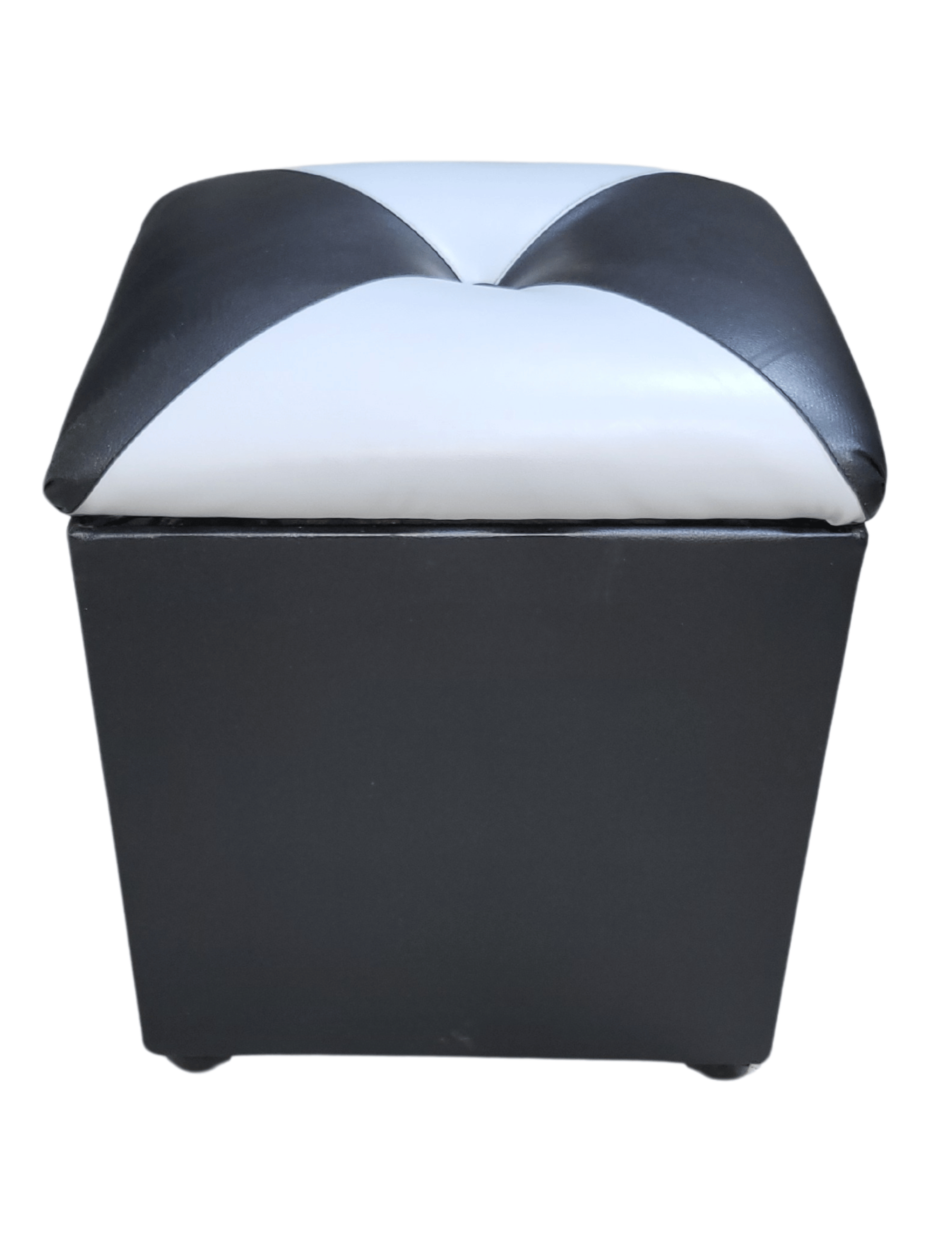 Pouf Baul Dama Bicolor Eco Cuero 40x33x50 Rimar-2