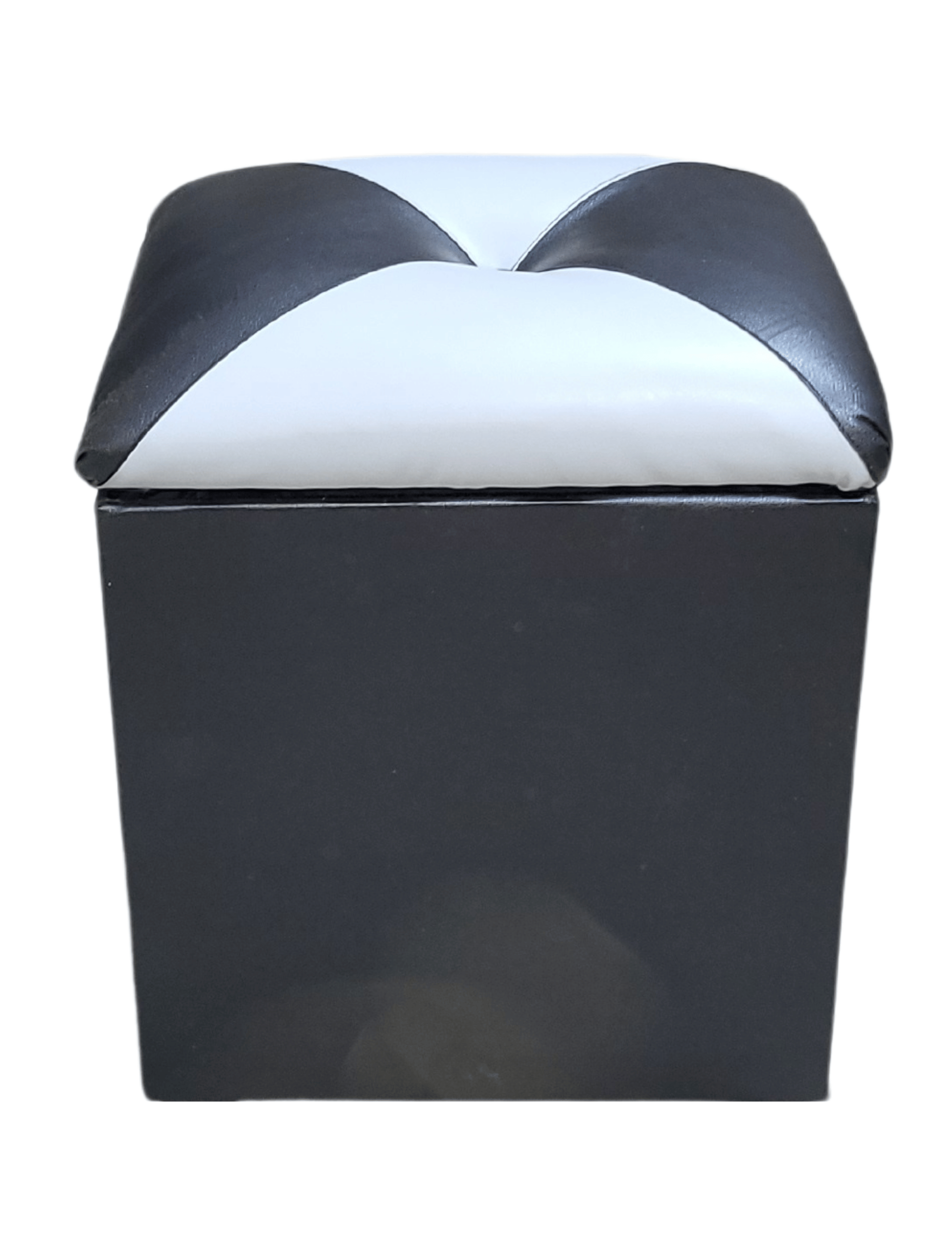 Pouf Baul Dama Bicolor Eco Cuero 40x33x50 Rimar-4