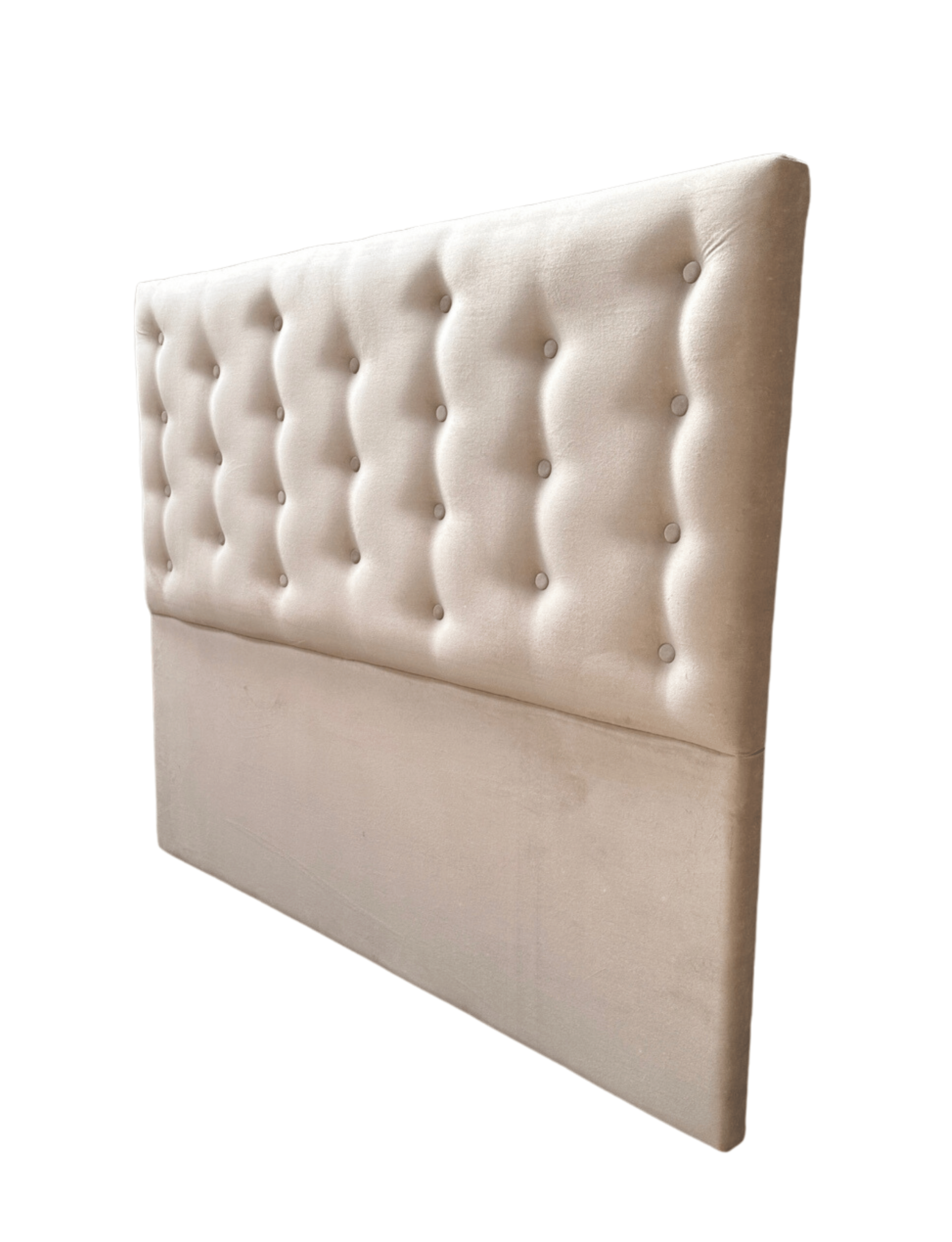 RESPALDO BOTONE A PISO 2 PLAZAS BEIGE FELPA -3