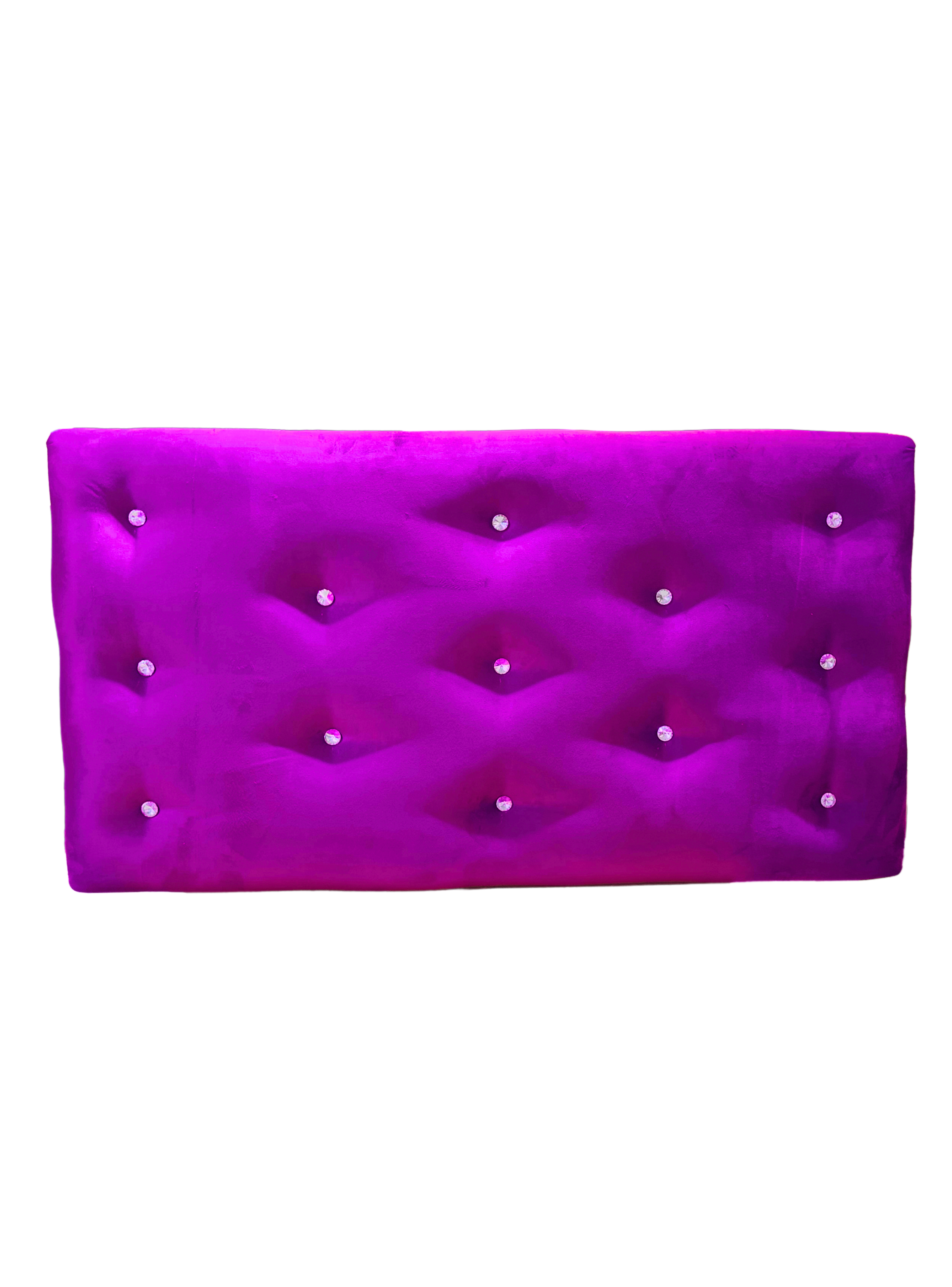 Respaldo 1,5 plaza Boton Diamante Morado Fellpa Rimar-0
