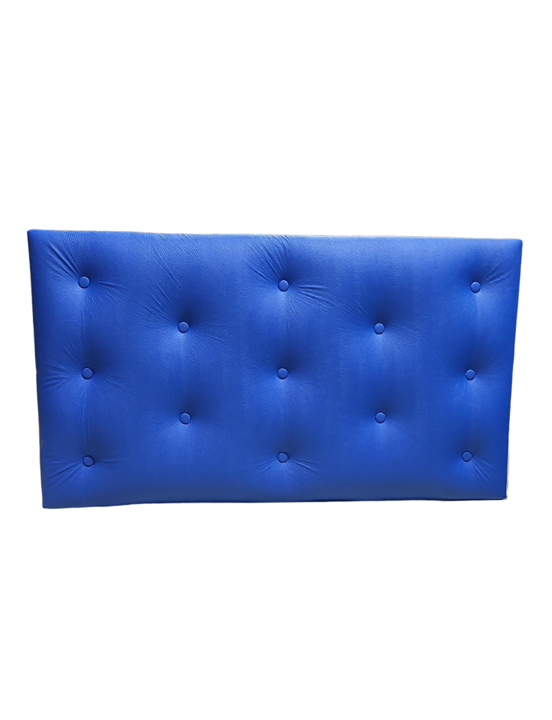 Respaldo 1.5 Plazas Botone Azul Eco Cuero Muebles Rimar-3