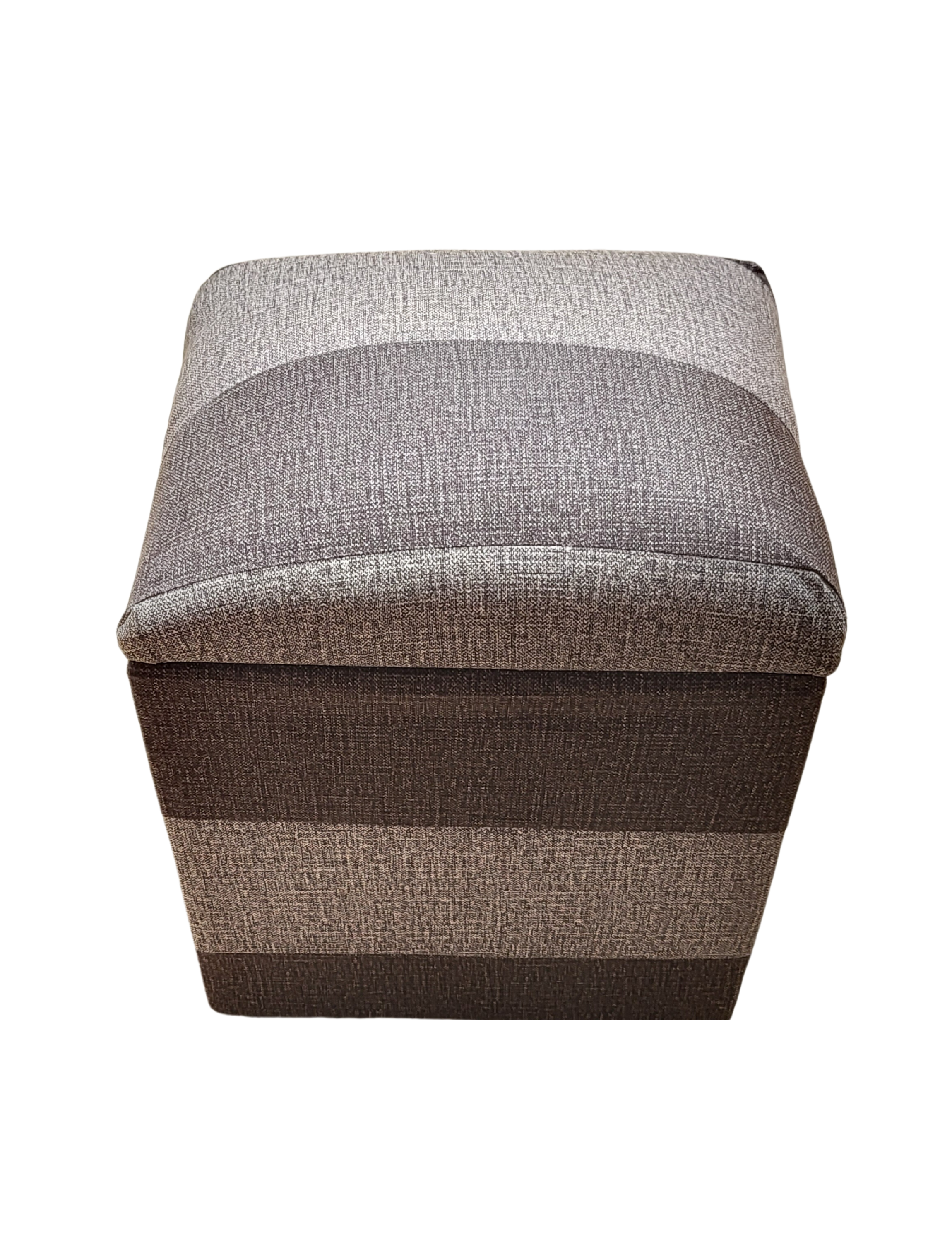 Pouf Baul Bicolor Cavancha Gris 40x33x50 Rimar-5