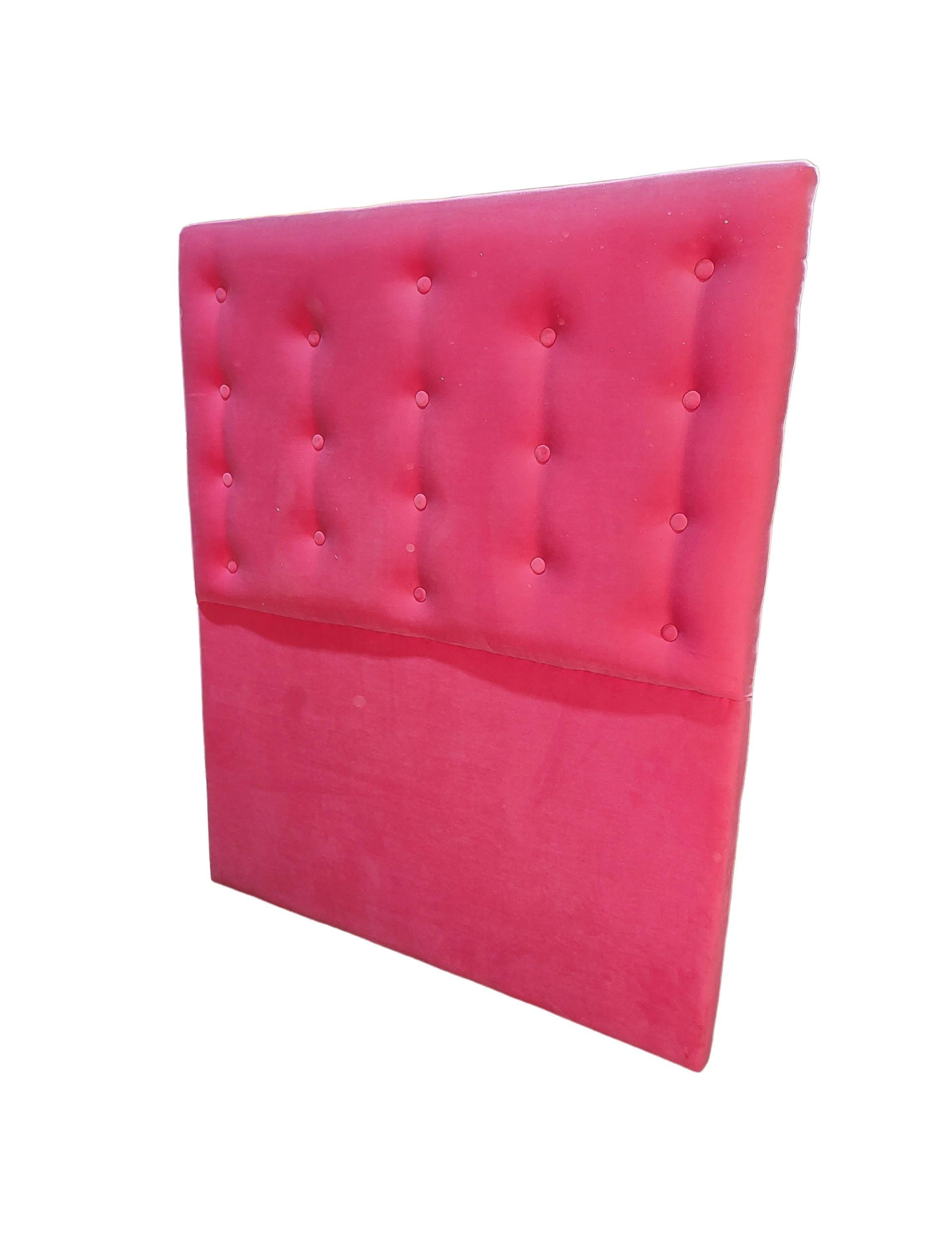 Respaldo 1.5 Rosado Felpa Botone a piso Muebles Rimar-2