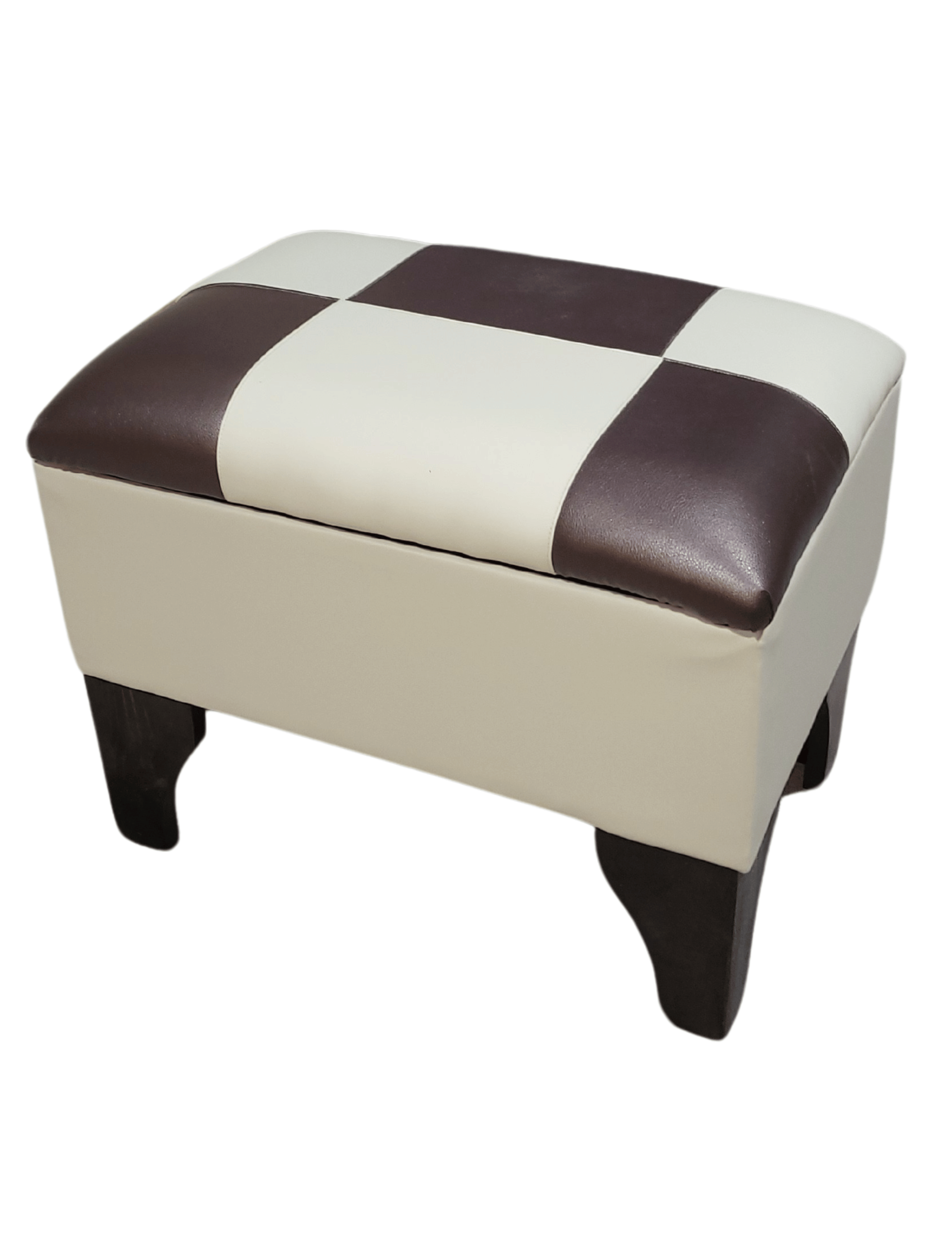 Baúl Bicolor Dama Beige Eco Cuero 60x40x45x20 Rimar-3