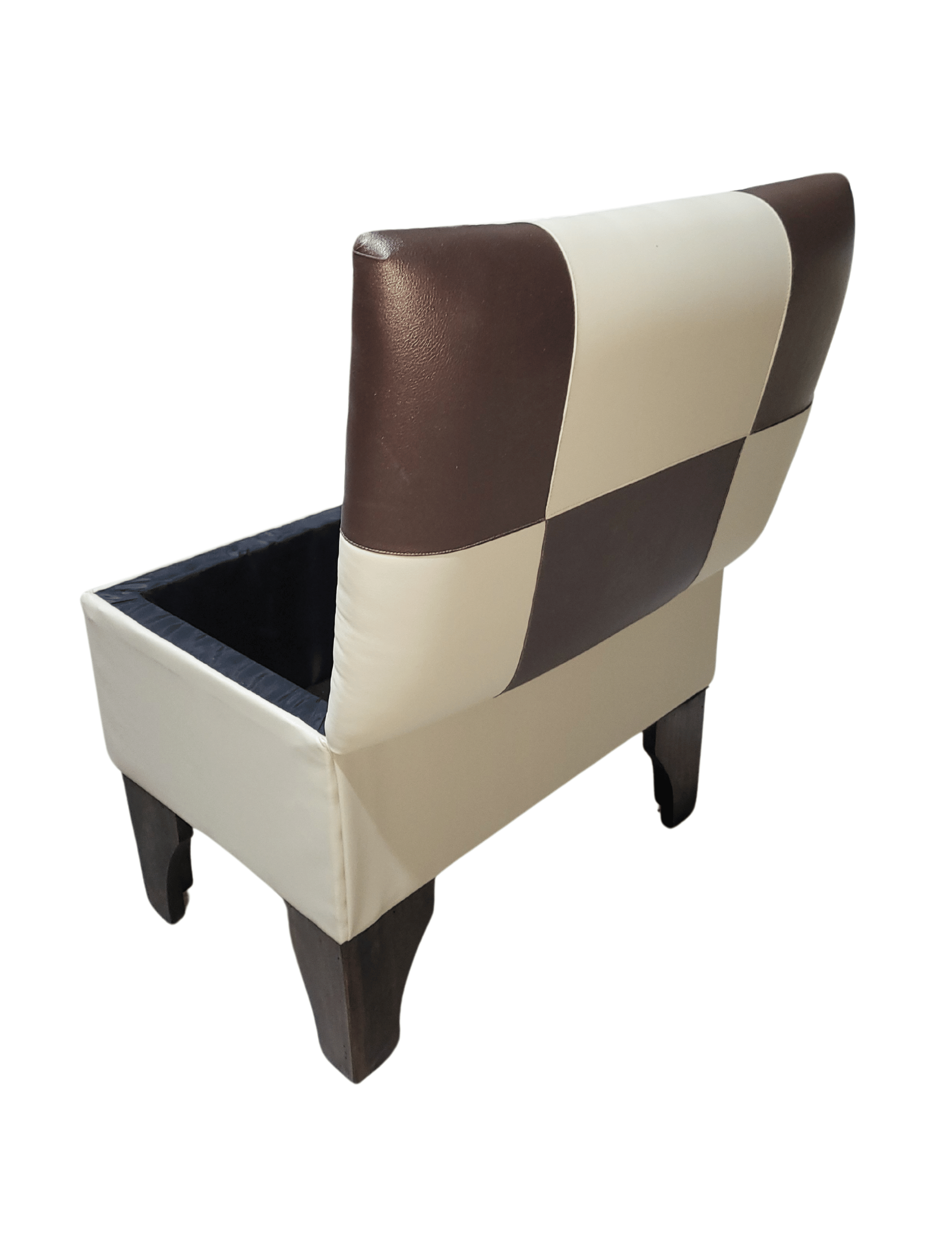 Baúl Bicolor Dama Beige Eco Cuero 60x40x45x20 Rimar-5