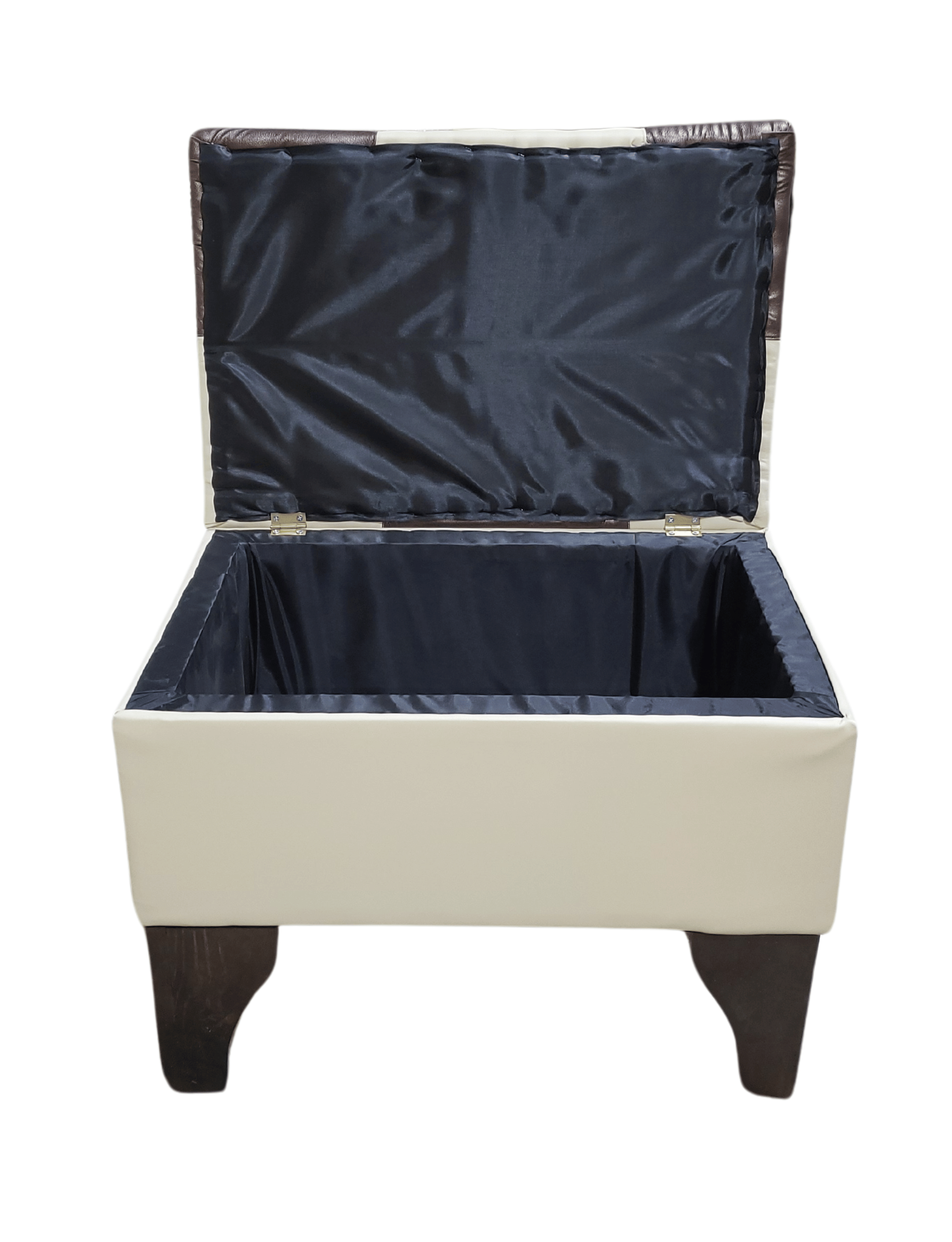 Baúl Bicolor Dama Beige Eco Cuero 60x40x45x20 Rimar-6