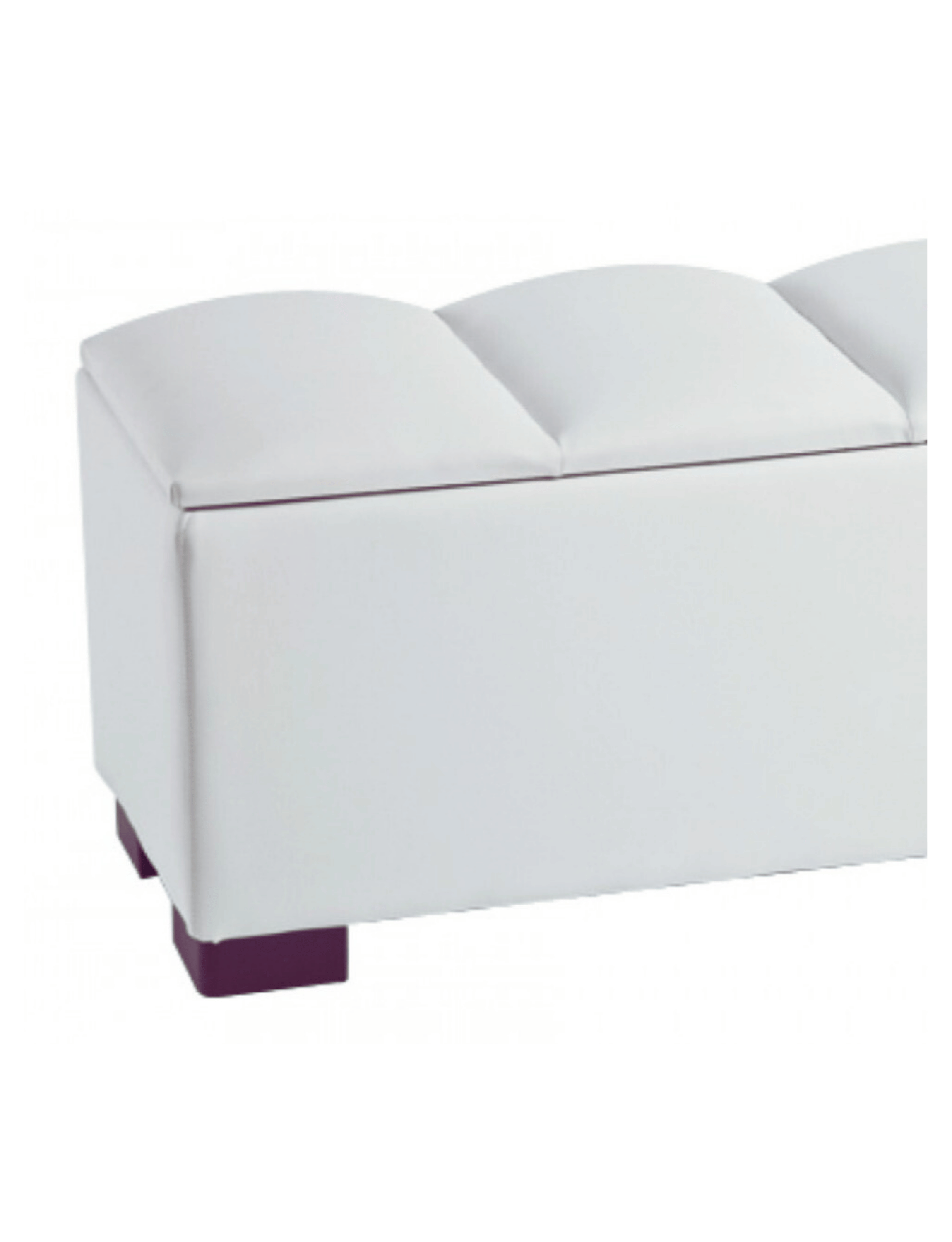 Banqueta Baul Ledy Crudo En Eco Cuero 60x40x45x20 Rimar-3