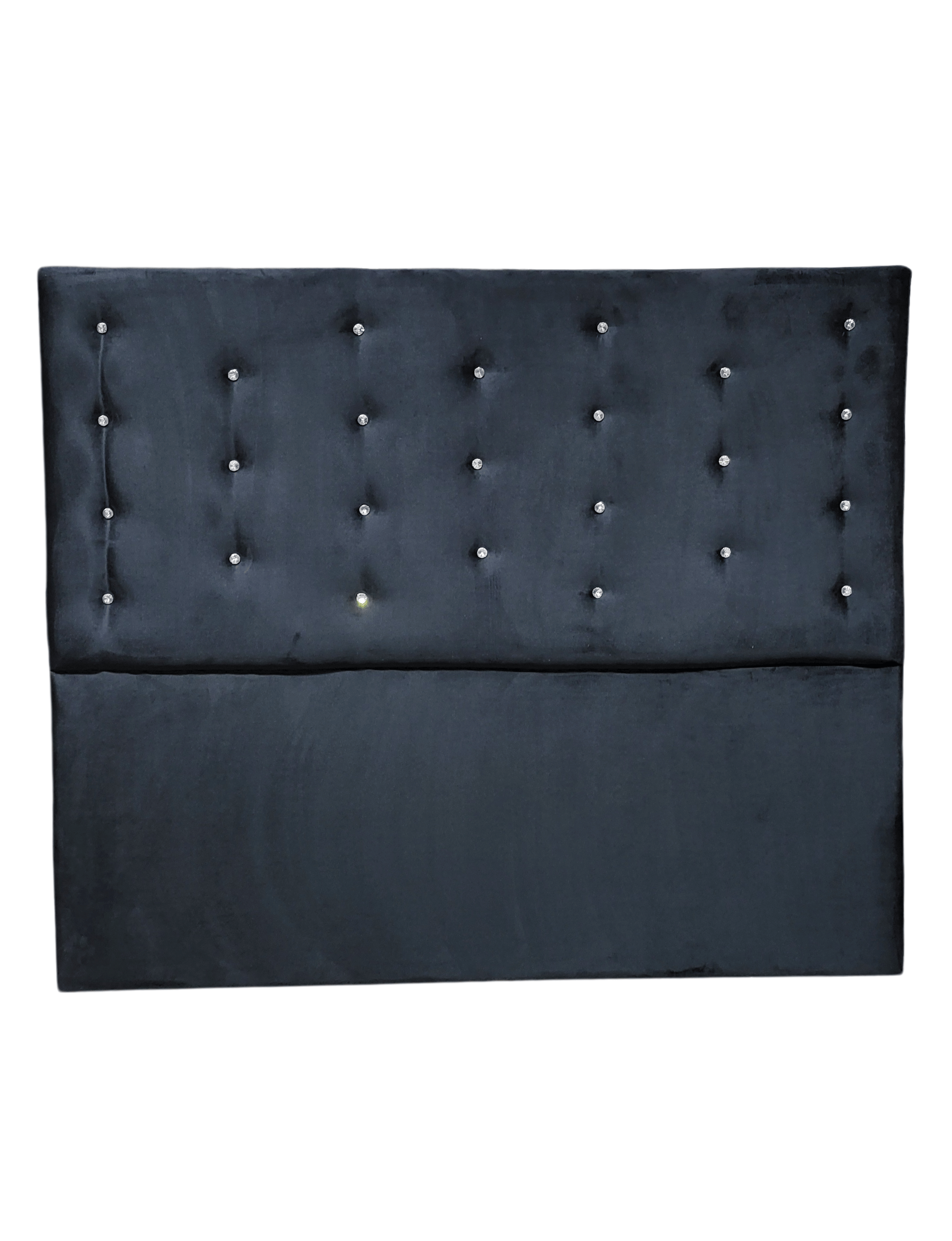 RESPALDO A PISO NEGRO DIAMANTE FELPA 2 PLAZAS RIMAR-2