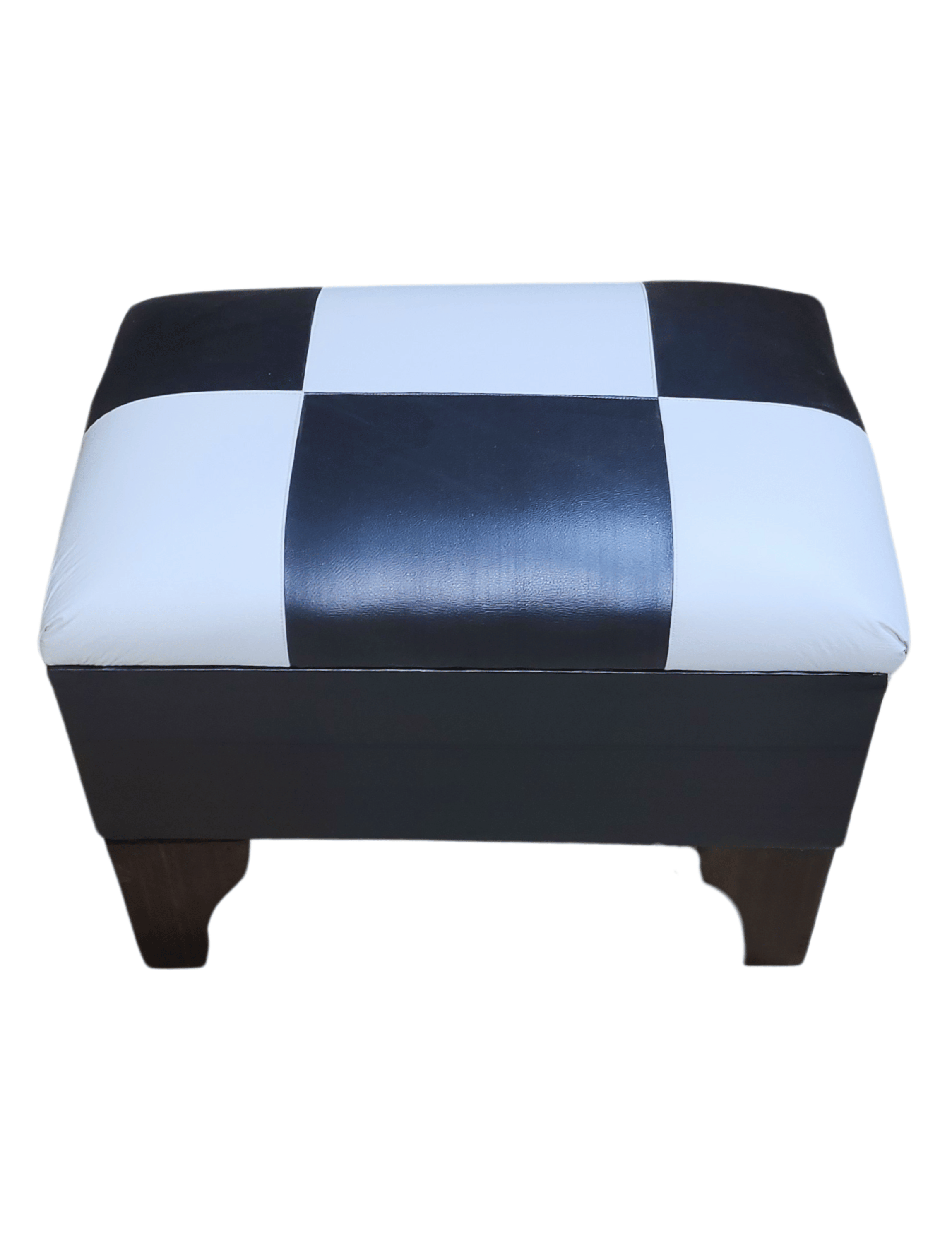 Baúl Bicolor Blanco Dama Eco Cuero 60x40x45x20 Rimar-2