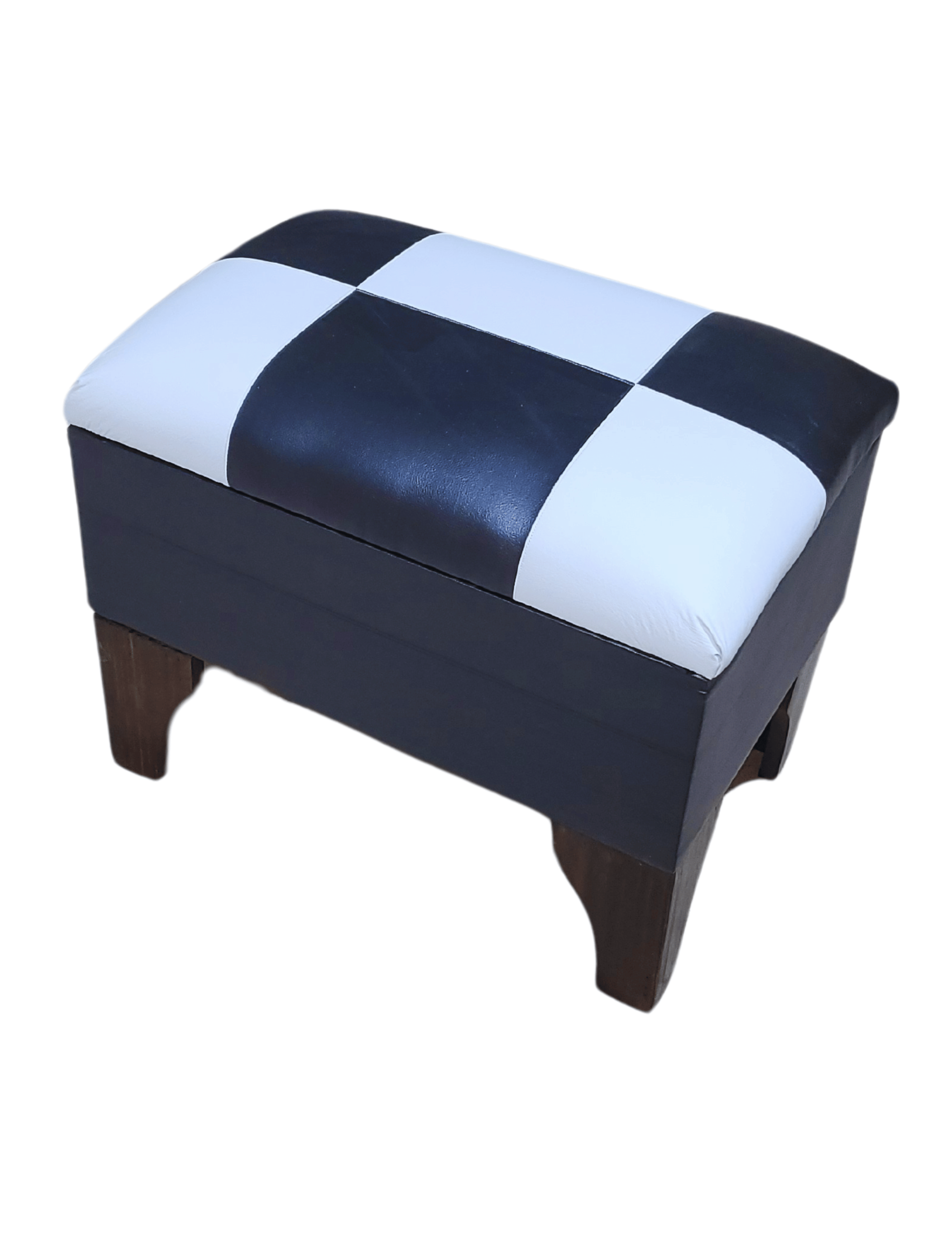 Baúl Bicolor Blanco Dama Eco Cuero 60x40x45x20 Rimar-3
