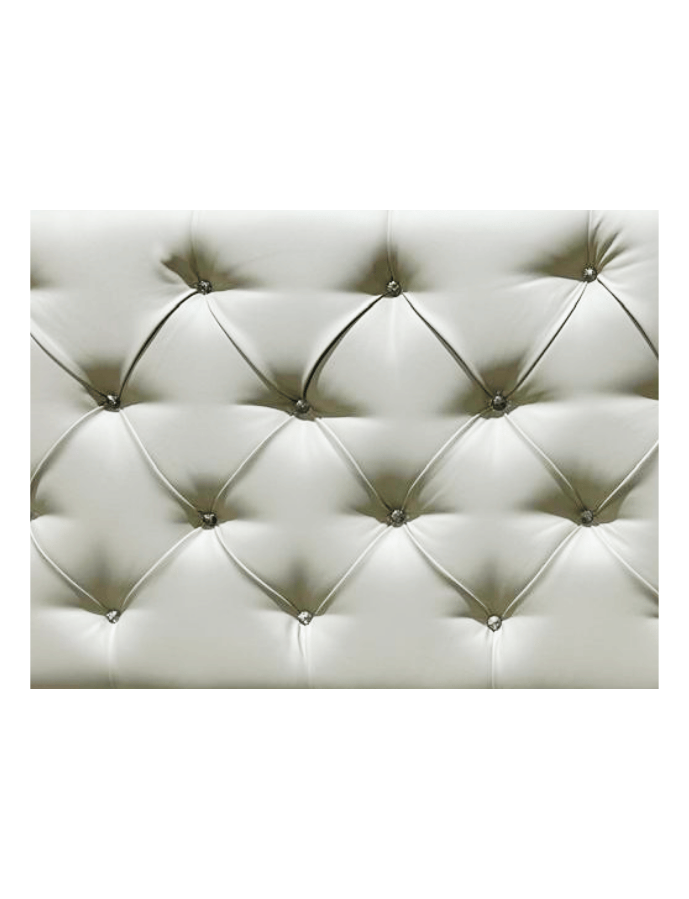 Respaldo Capitoné 2 Plazas Crudo Eco Cuero Diamante Rimar-5