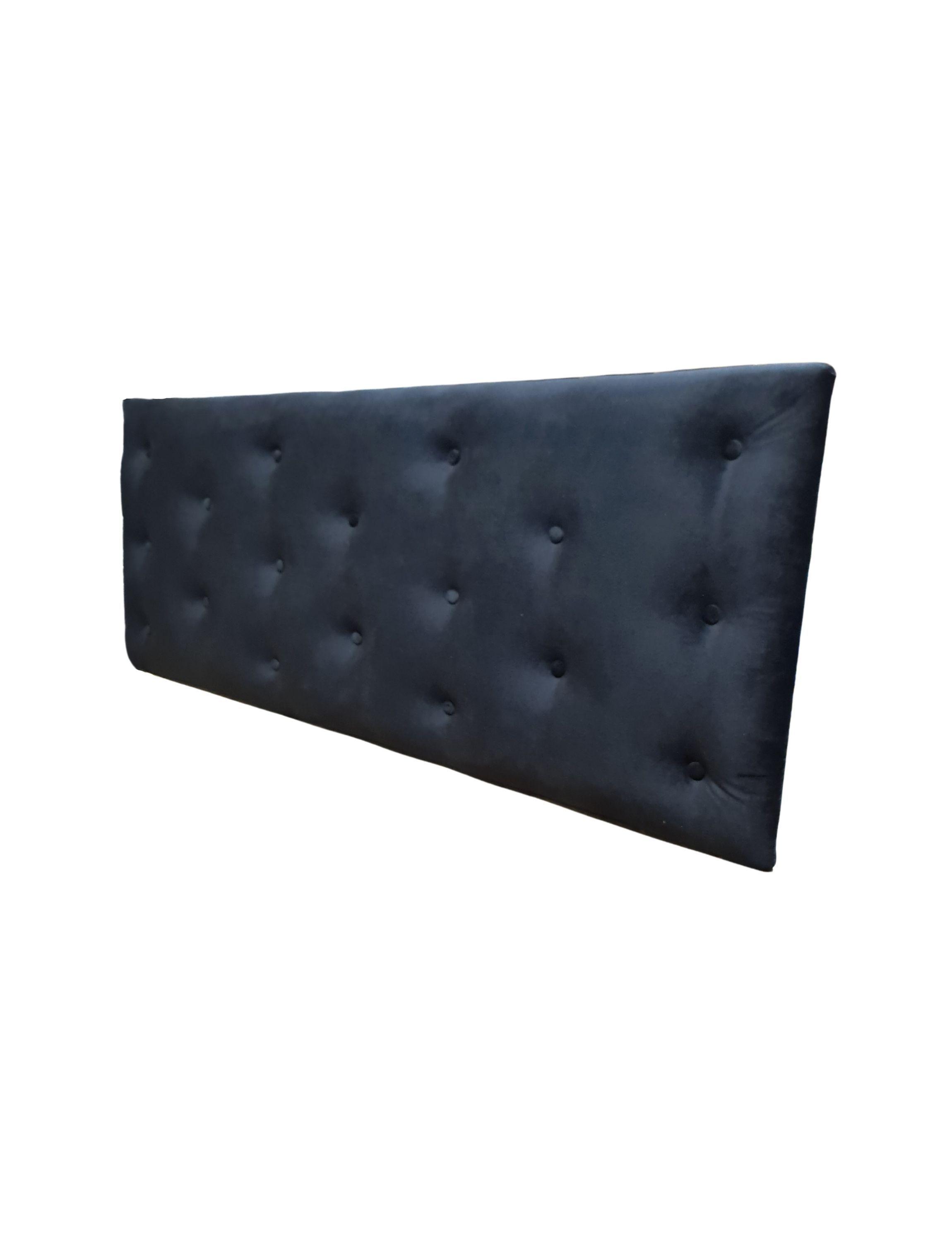 Respaldo 2 Plazas Negro Felpa Muebles Rimar-2