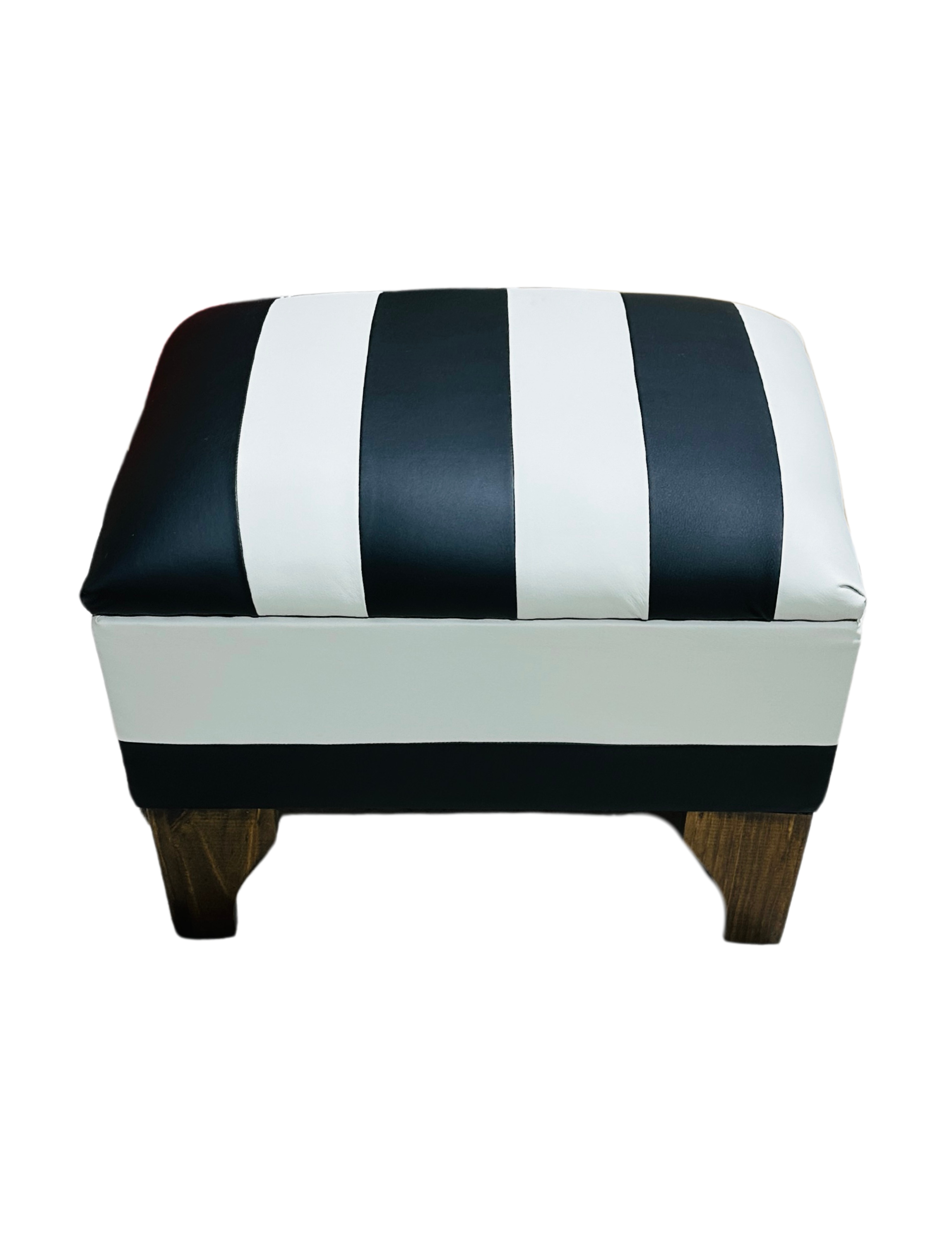 Banqueta Baúl Bicolor Eco cuero 60x40x45x20 Muebles Rimar-3