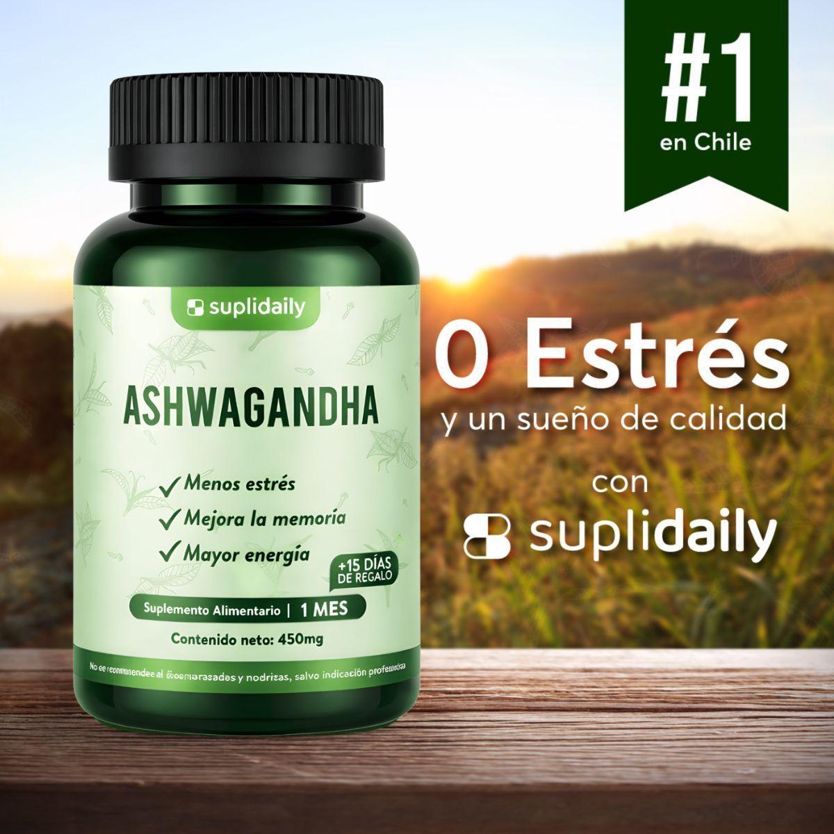 PACK X3 Ashwagandha Premium 450 Mg 135 Porciones Suplidaily-7