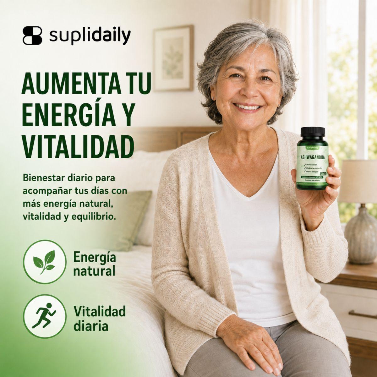 PACK X3 Ashwagandha Premium 450 Mg 135 Porciones Suplidaily-2