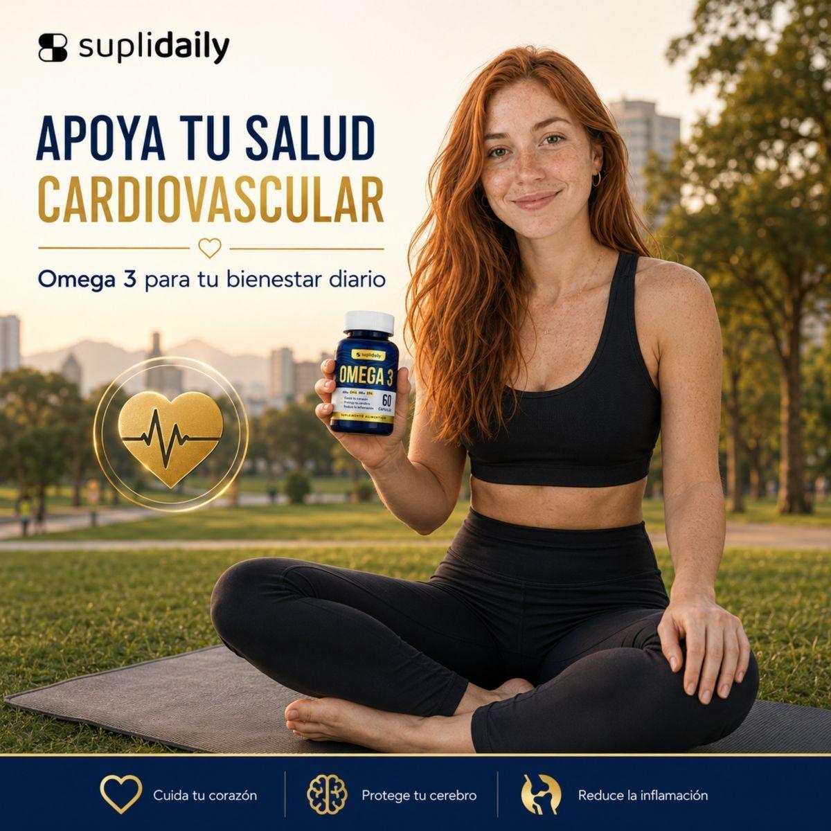 OMEGA 3 SupliDaily 60 cápsulas Alta concentración EPA 800 mg / DHA 400 mg-6