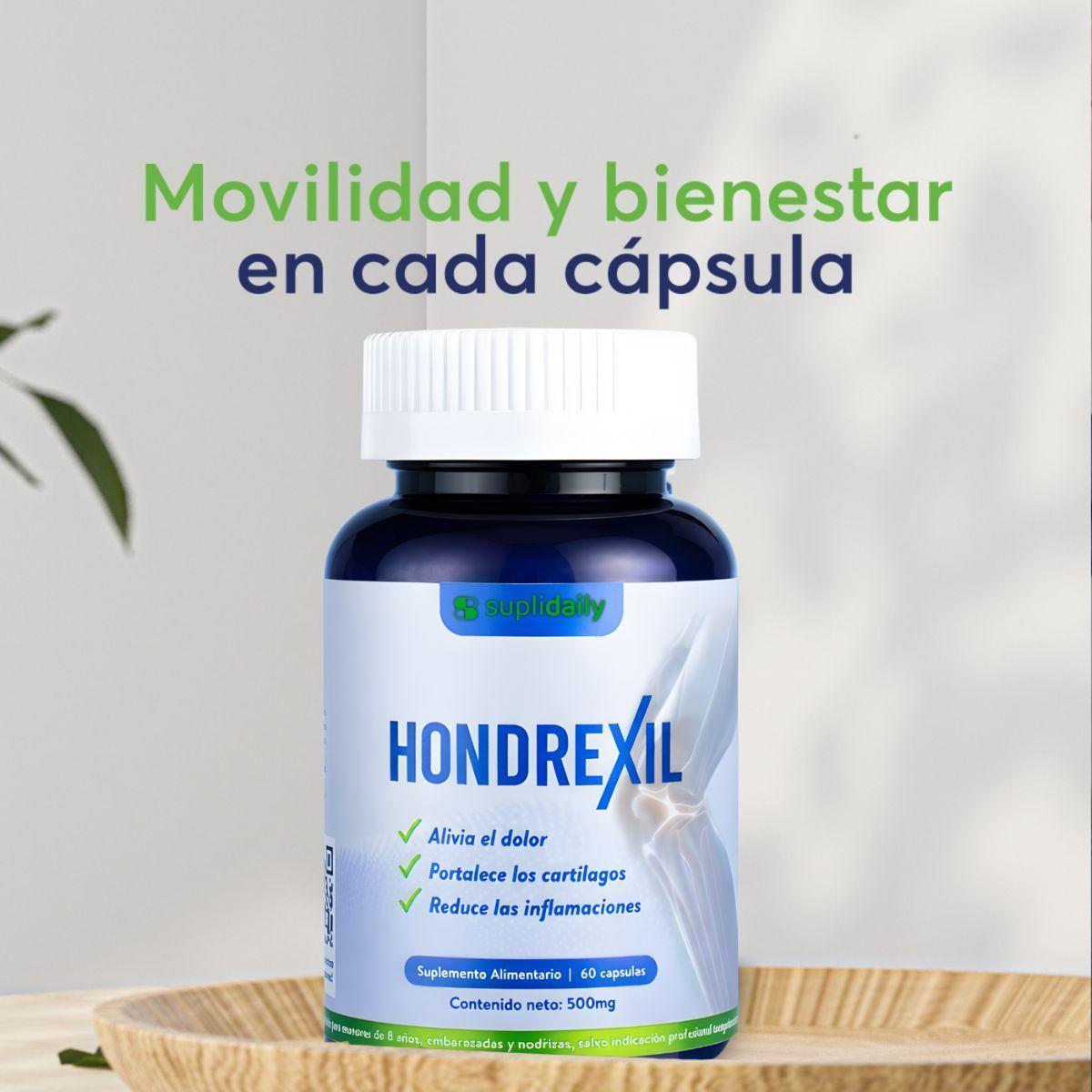 Hondrexil Colageno Suplemento Articular Alta Potencia SupliDaily 60 Caps Pack X3-9