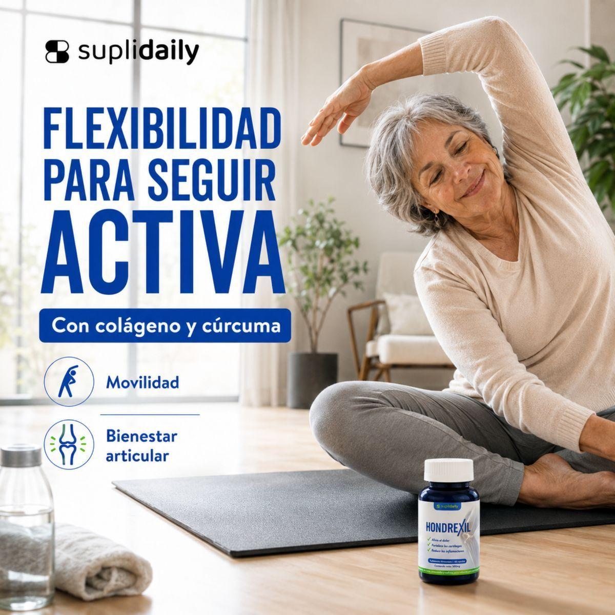 Hondrexil Colageno Suplemento Articular Alta Potencia SupliDaily 60 Caps Pack X3-2