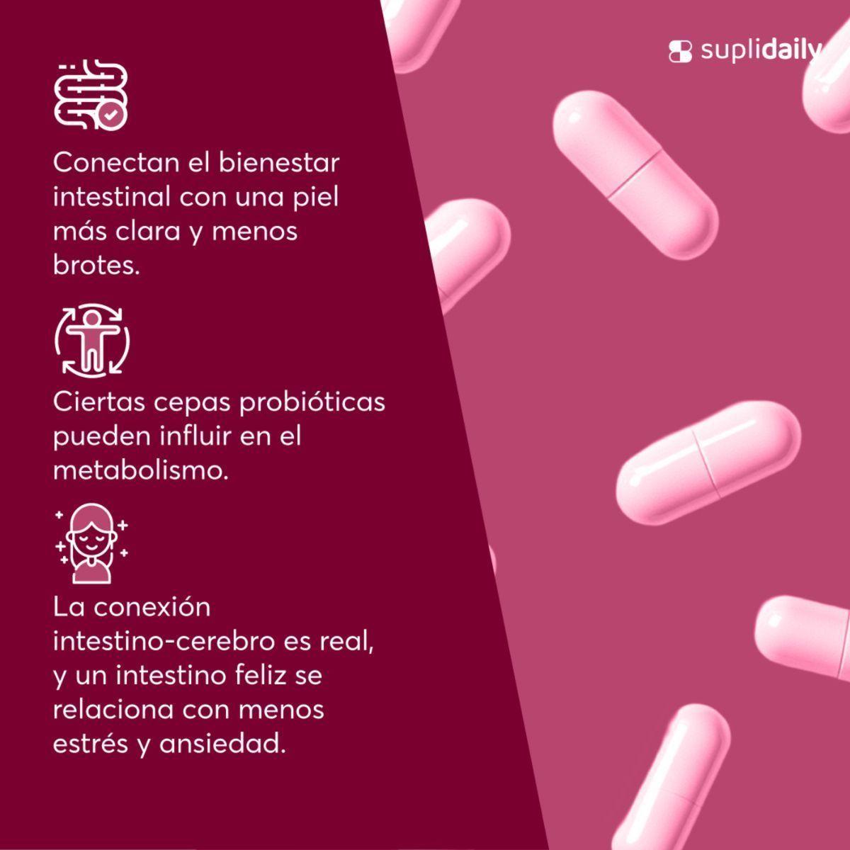 Probióticos Mujer 60 Billones 12 Cepas 60 cápsulas Prebióticos 2 Meses-4