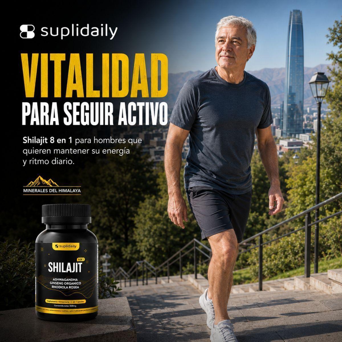 Shilajit 8 En 1  Puro Himalaya Energía Rendimiento Pack X2 Vitalidad 120 Cáp-5