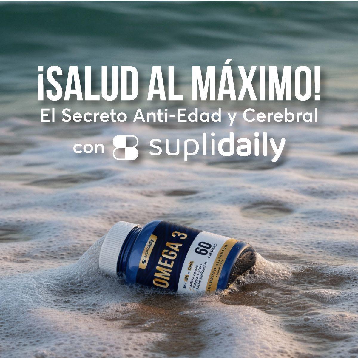 OMEGA 3 SupliDaily 120 cápsulas Alta concentración EPA 800 mg / DHA 400 mg-8