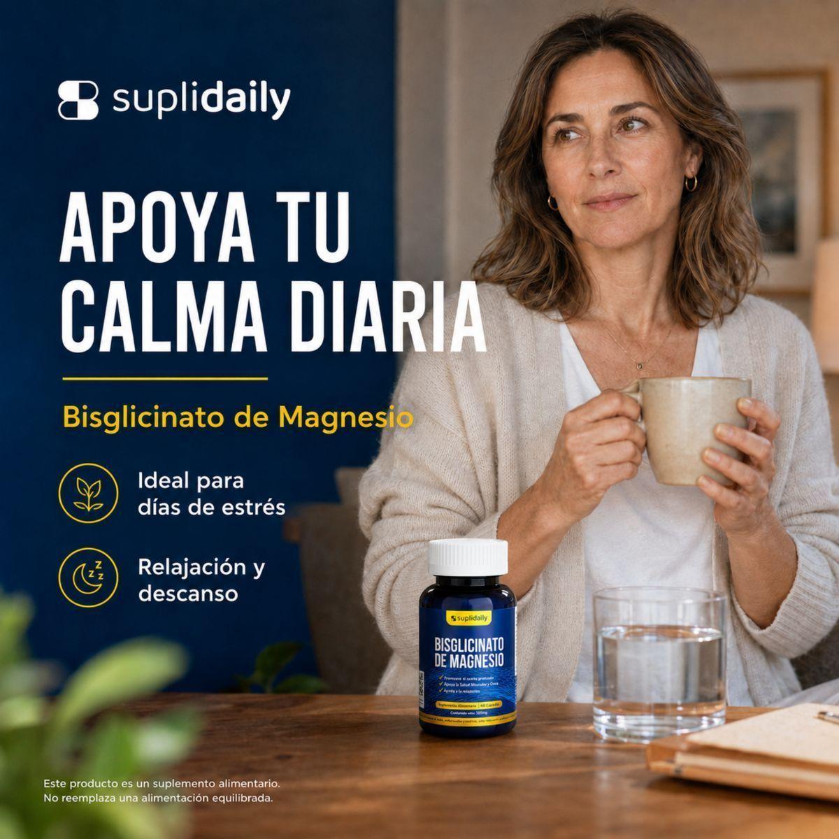 Bisglicinato de Magnesio Alta Absorción 60 Cápsulas Relajación y Función Muscula-7