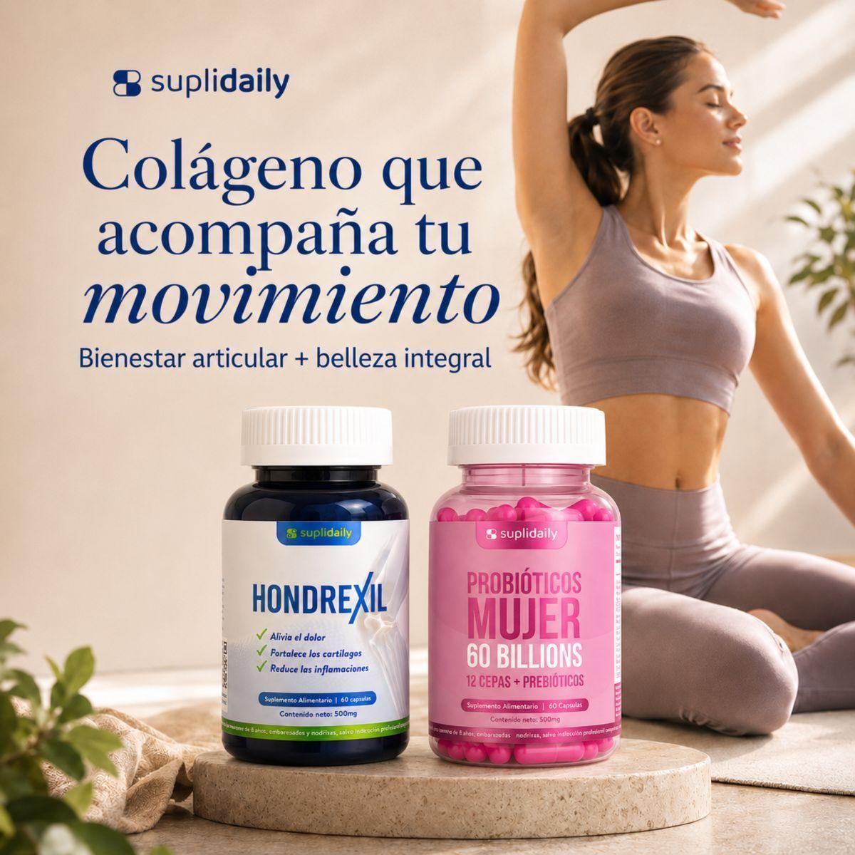 Pack Bienestar Femenino Probi ticos 60 Cap Y Col geno Hondrexil 60 Cap SupliDaily-4
