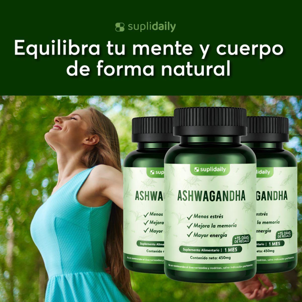 PACK X2 Ashwagandha Premium 450 Mg  90 Porciones Suplidaily-9