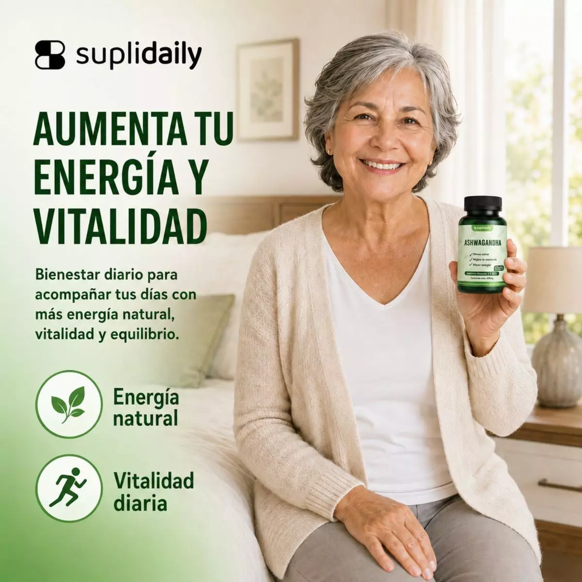 PACK X2 Ashwagandha Premium 450 Mg  90 Porciones Suplidaily-2