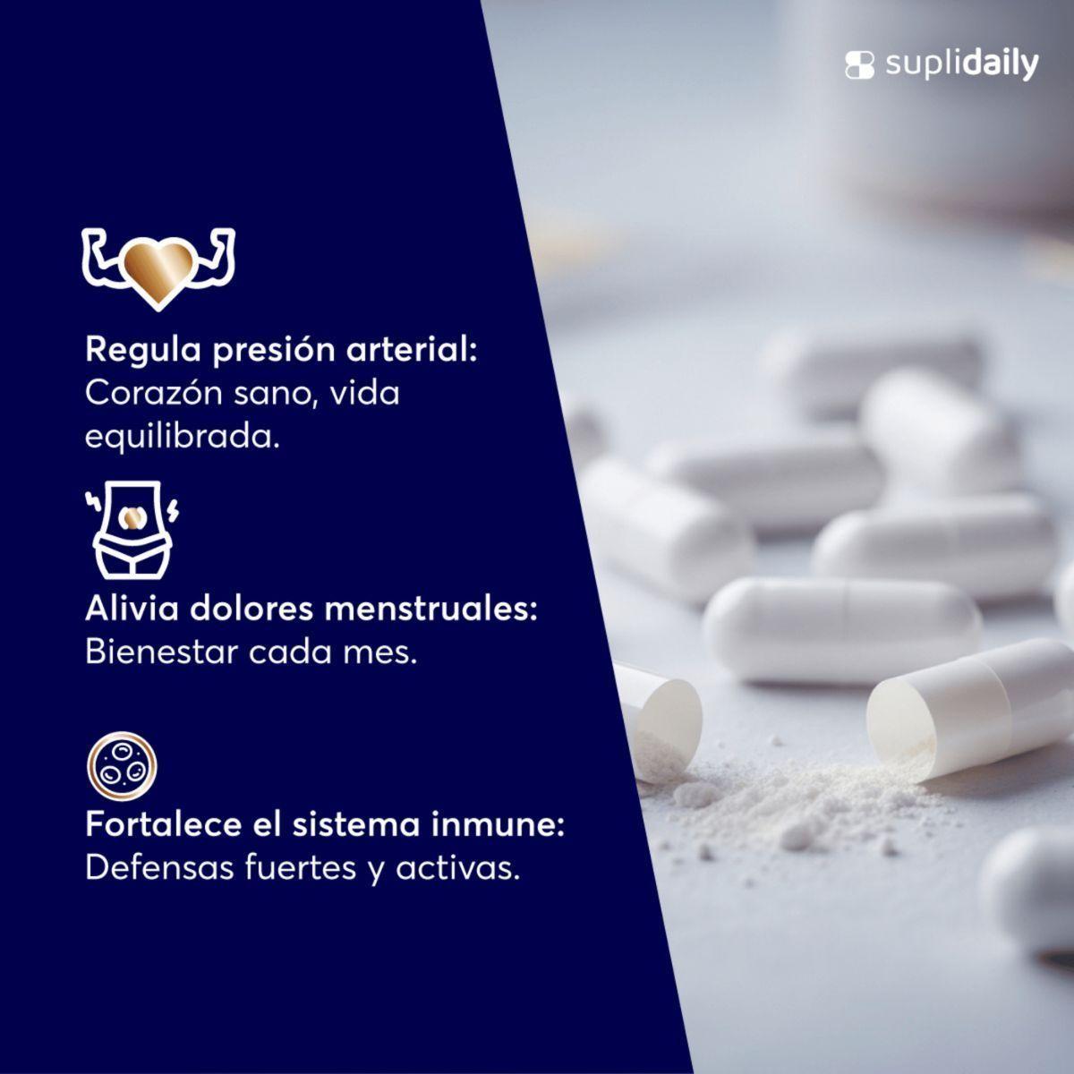 Bisglicinato de Magnesio Alta Absorción 120 Cápsulas Relajación Muscular-6